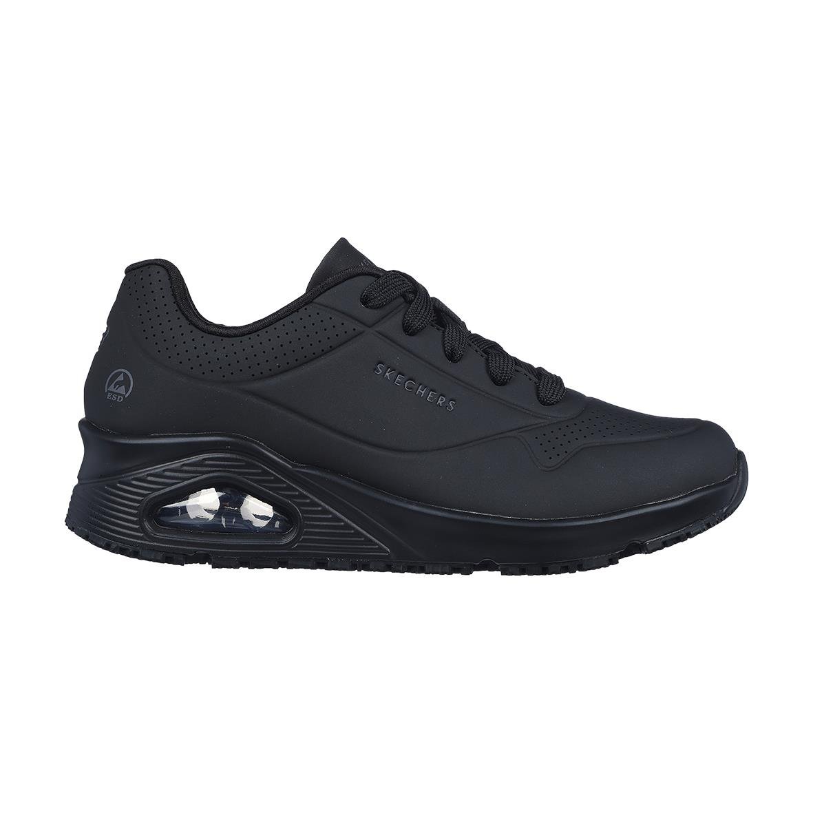 Yrkessko Skechers Uno Dam Svart