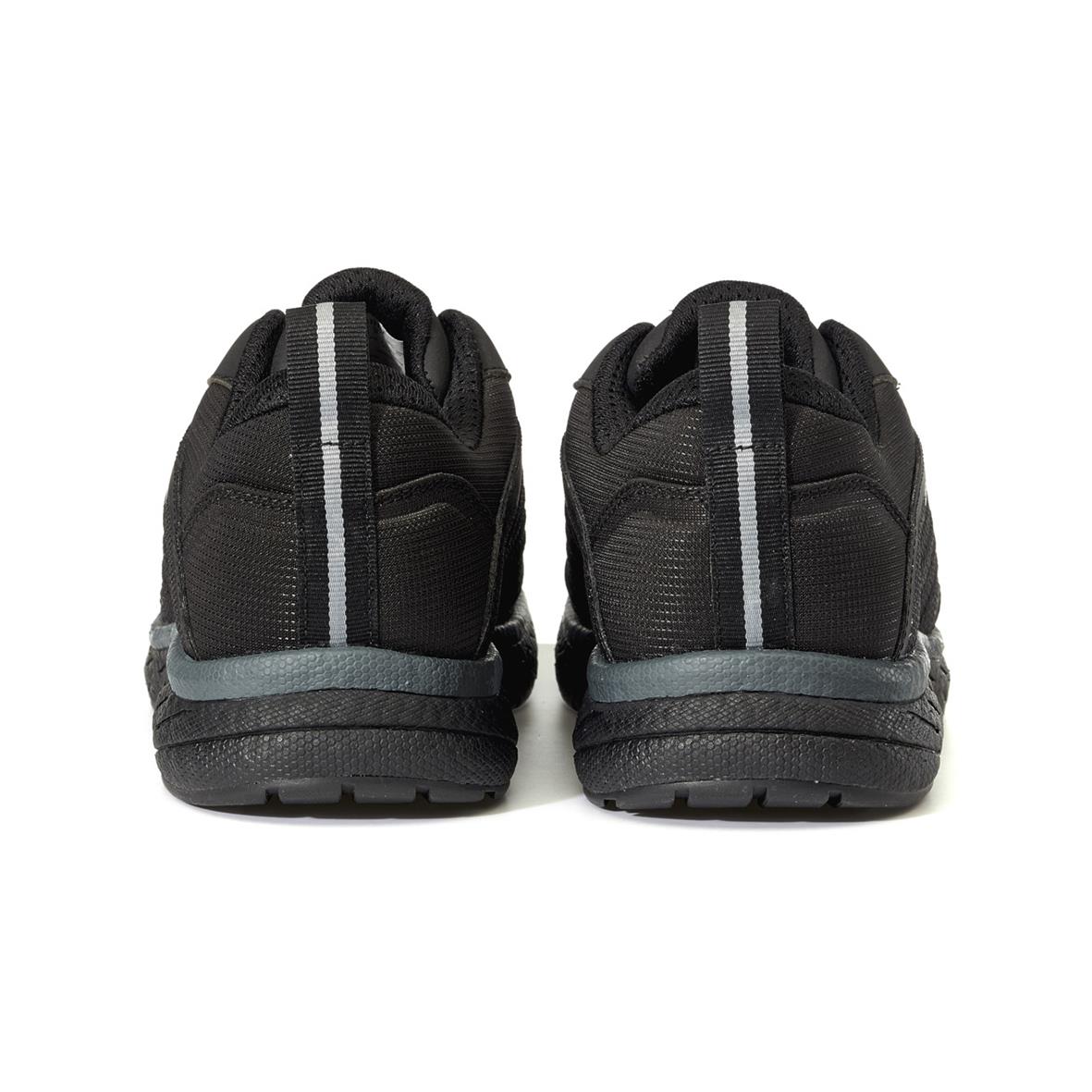 Svarta yrkesskor Vismo ET20SB med reflekterande streck bakifrån