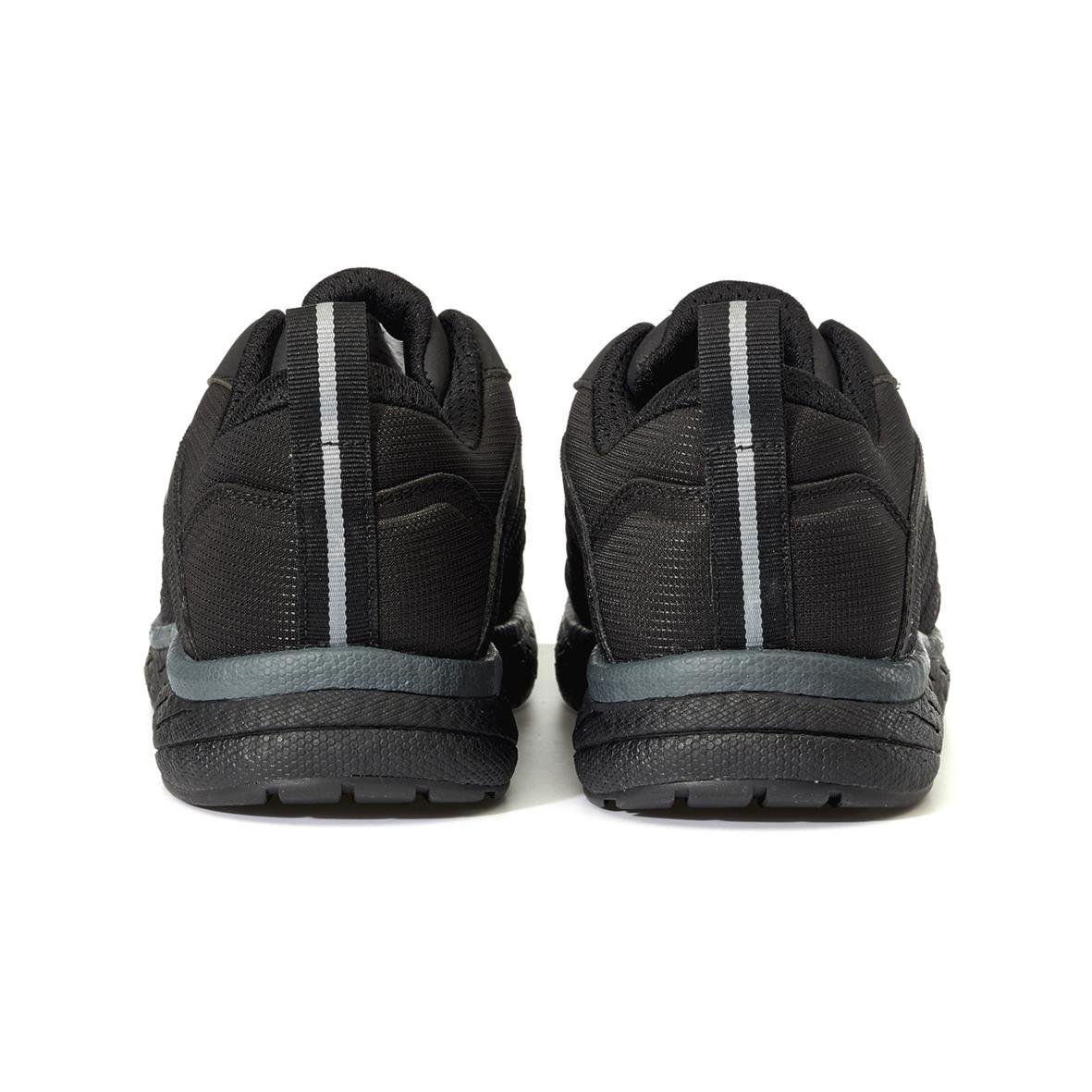 Svarta yrkesskor Vismo ET20SB med reflekterande streck bakifrån