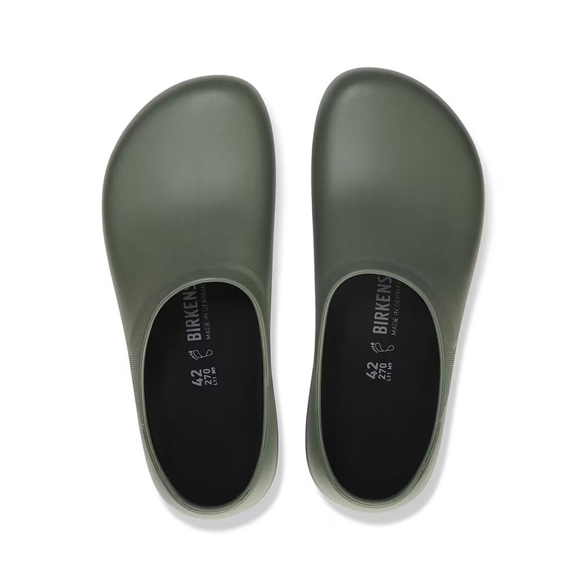 Gröna Toffla Birkenstock Profi Birki 2.0 i storlek 37 sett ovanifrån