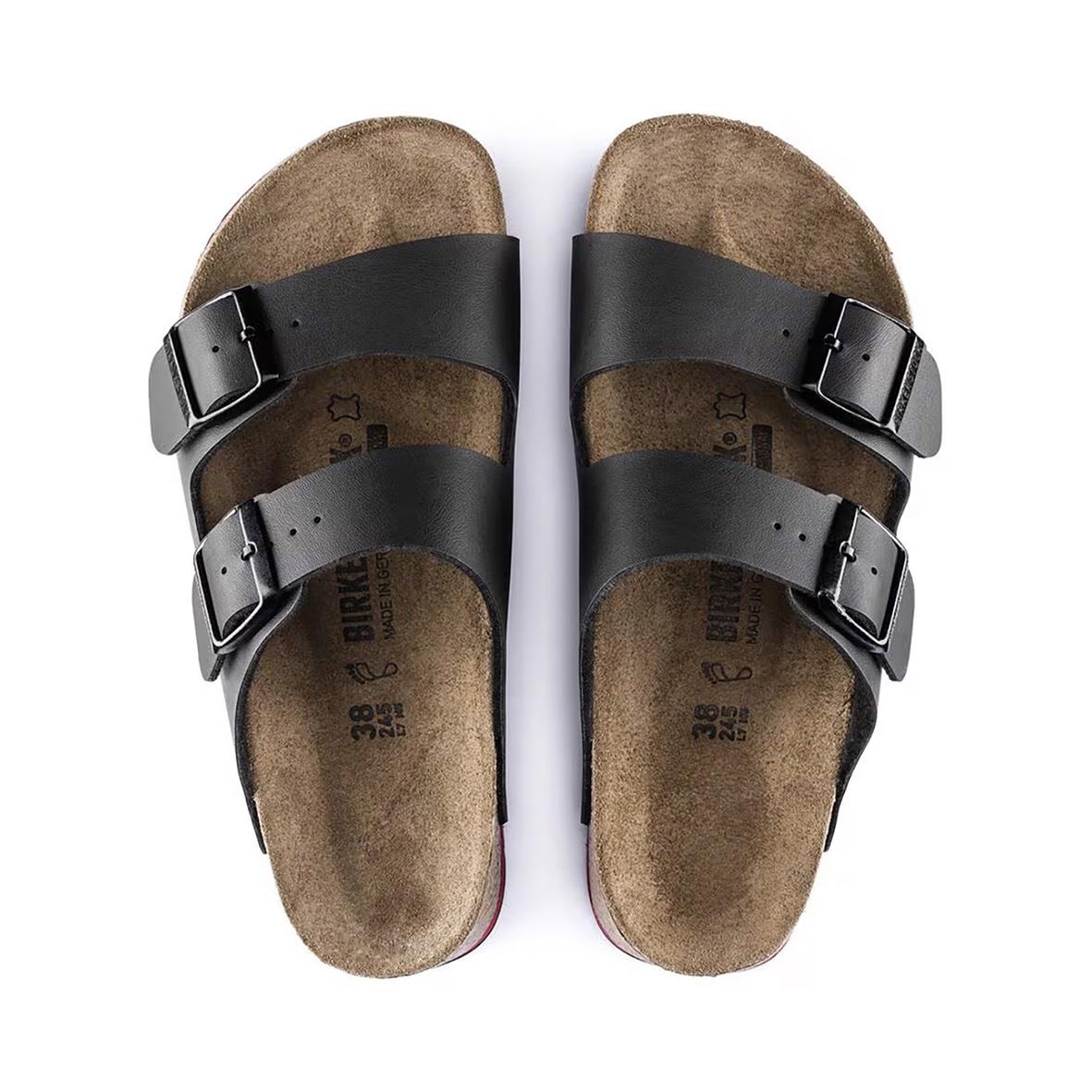 Svarta Birkenstock Arizona SL BF sandaler i storlek 35 med två justerbara remmar