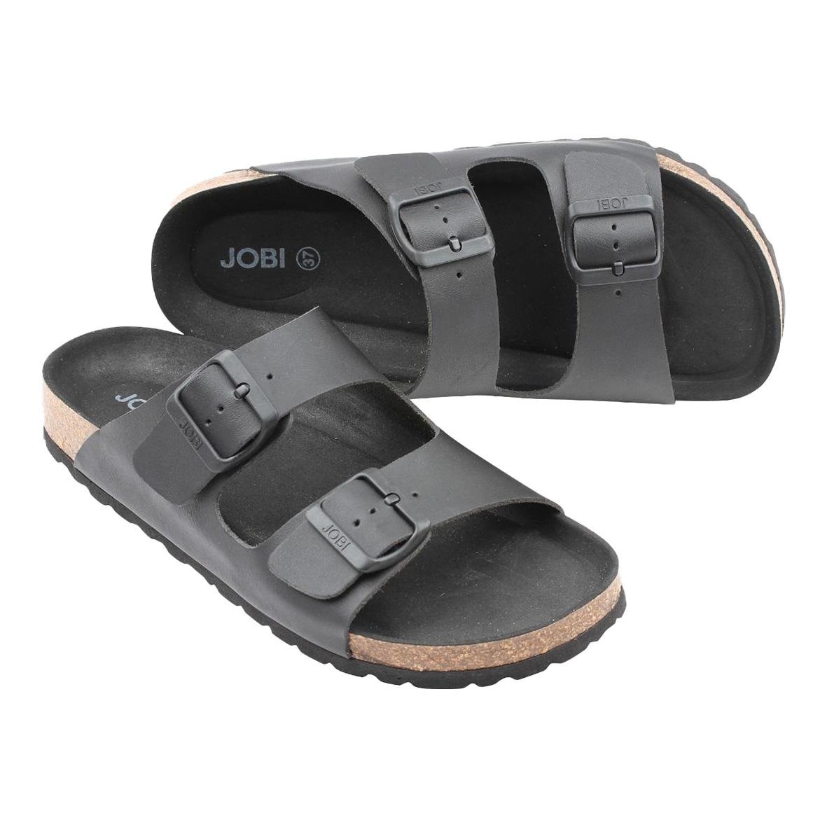 Svarta Sandal Jobi Bilbao SoftSole i storlek 40 med två justerbara remmar