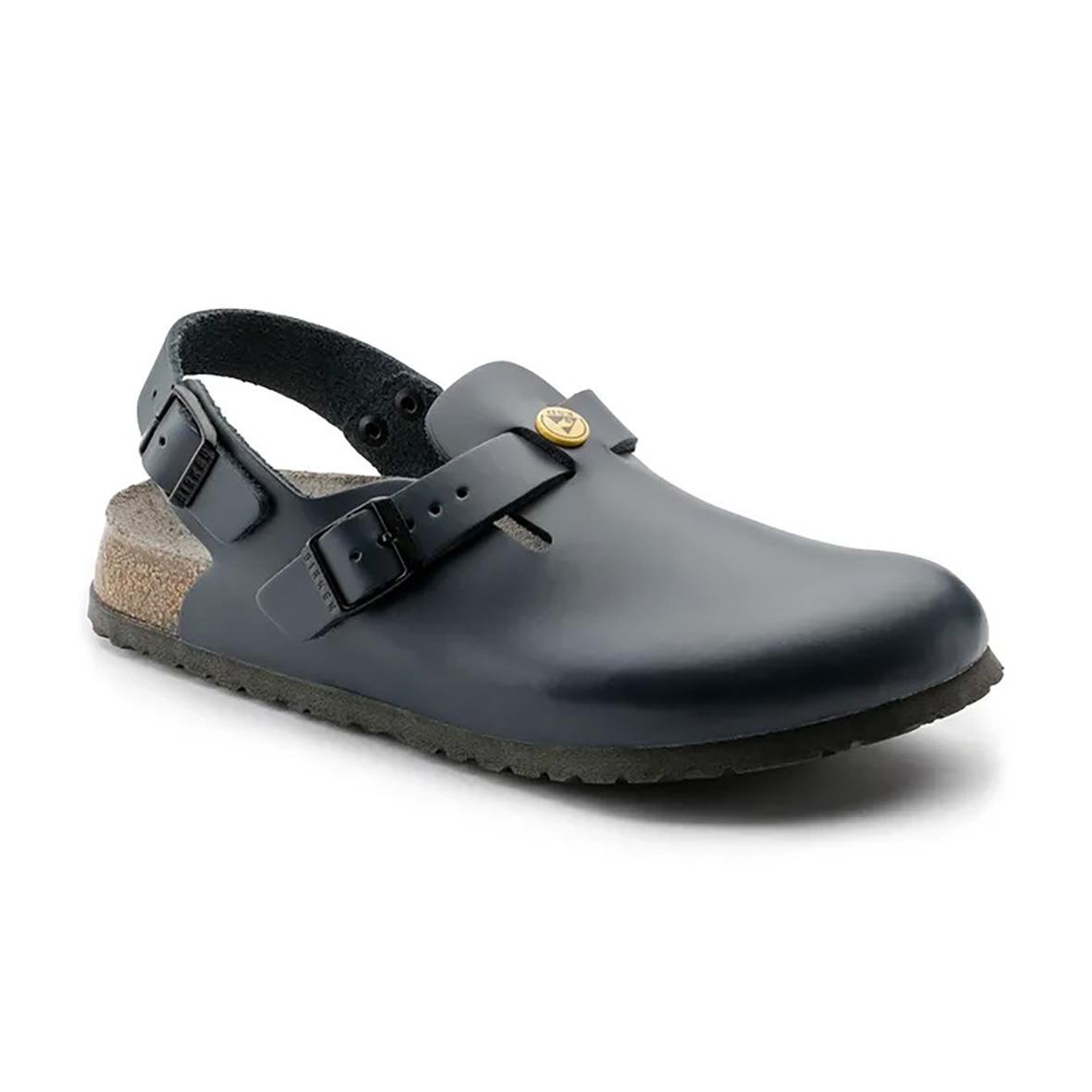 Blå Birkenstock Tokio ESD sandal med justerbar rem och korksula i storlek 36