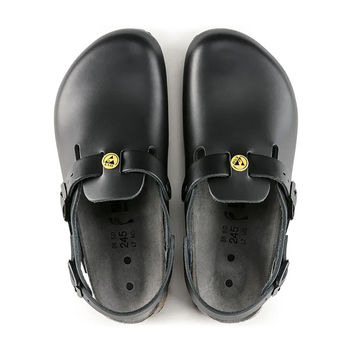 Svarta Birkenstock Tokio ESD sandaler i storlek 39, sett uppifrån