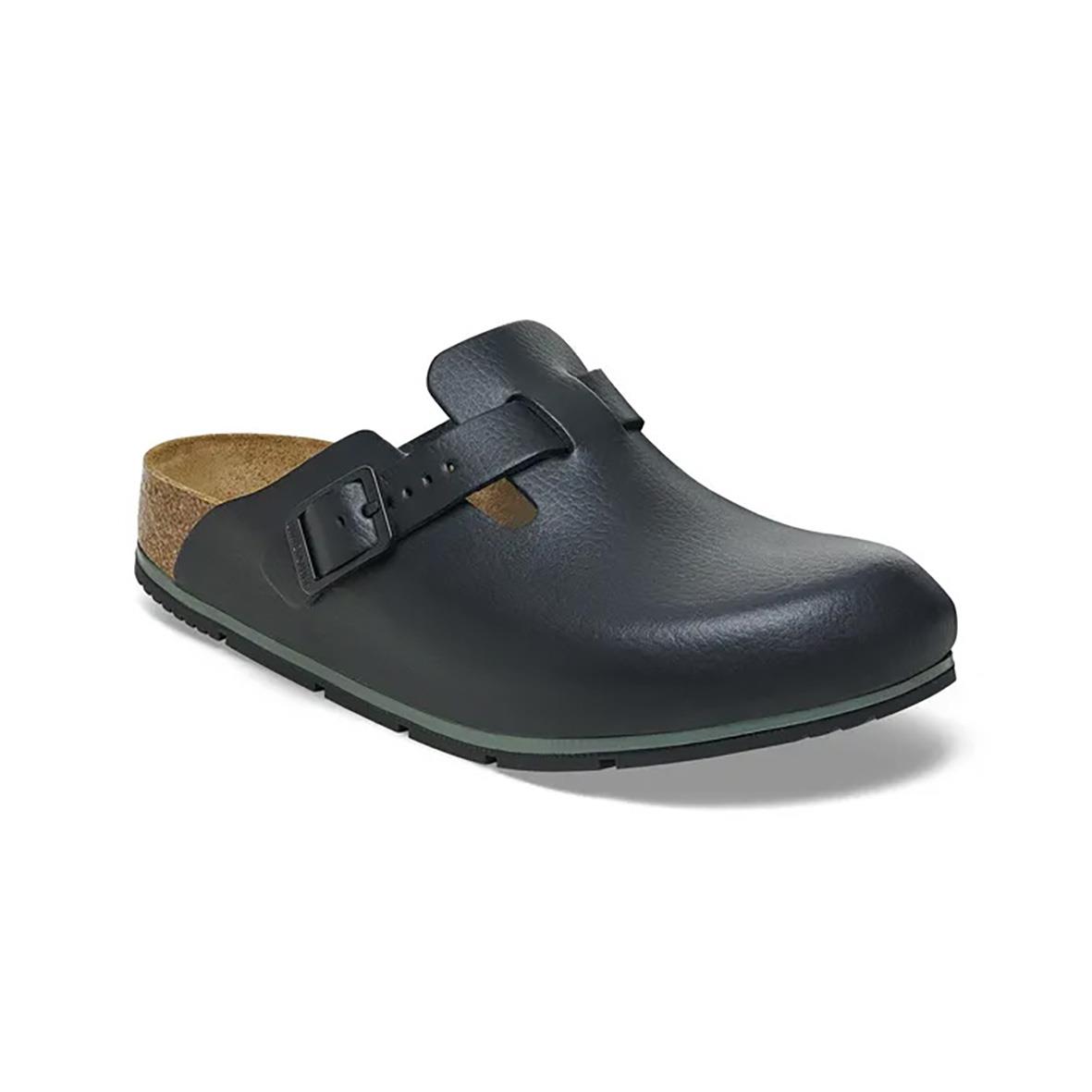Svart Birkenstock Boston sandal i storlek 35 med justerbar rem och korksula