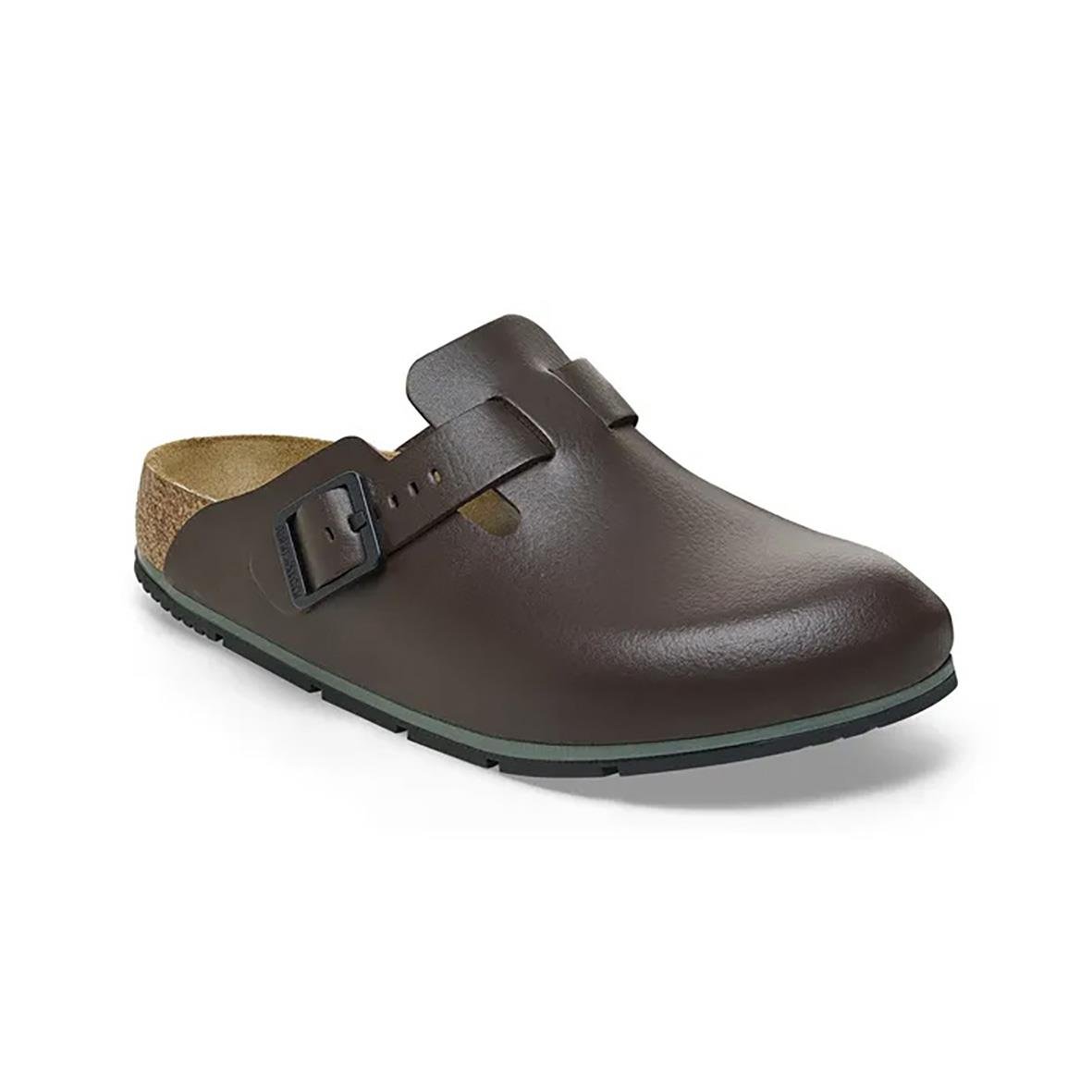 Sandal Birkenstock Boston Small Java 45 i brunt med justerbar rem och korksula