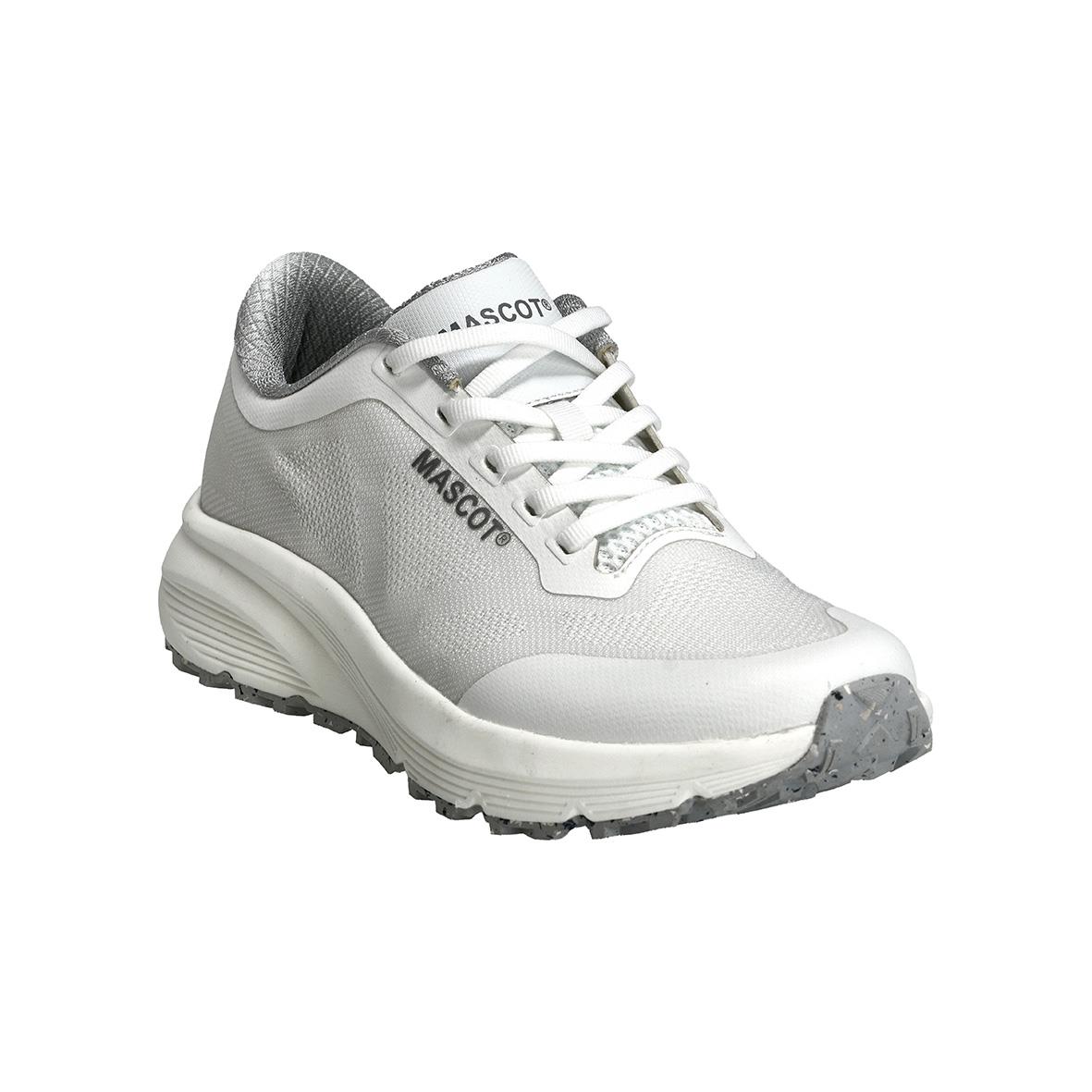 Vit arbetsko med snörning och tjock sula, modell F2000-906