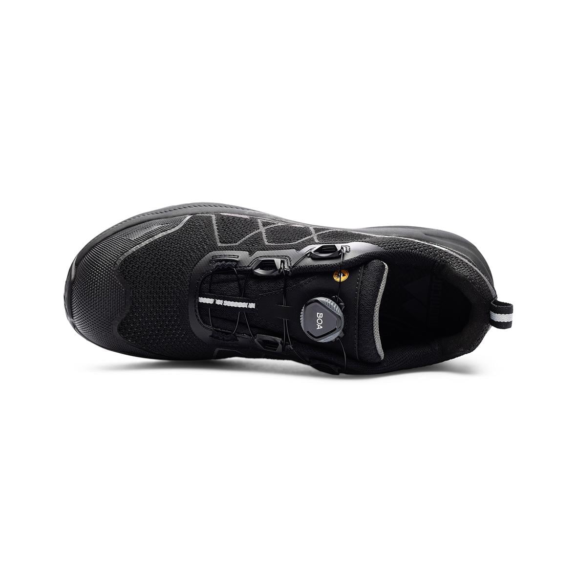 Svart skyddssko Monitor 1002575 Recharge Lisbon BOA i storlek 35