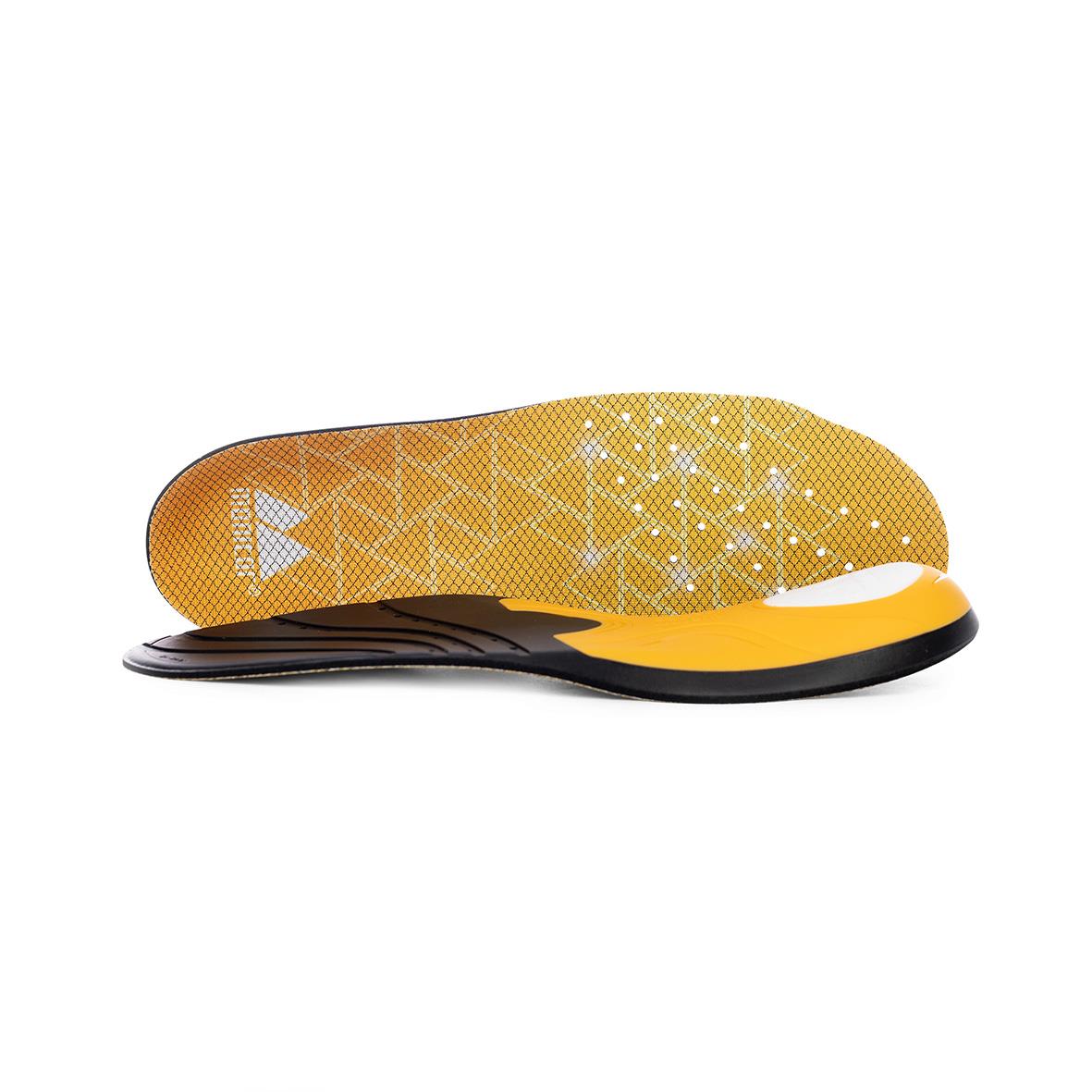 Orange inläggssula Monitor Optimus Mid för storlek 35-36 med gul och svart design