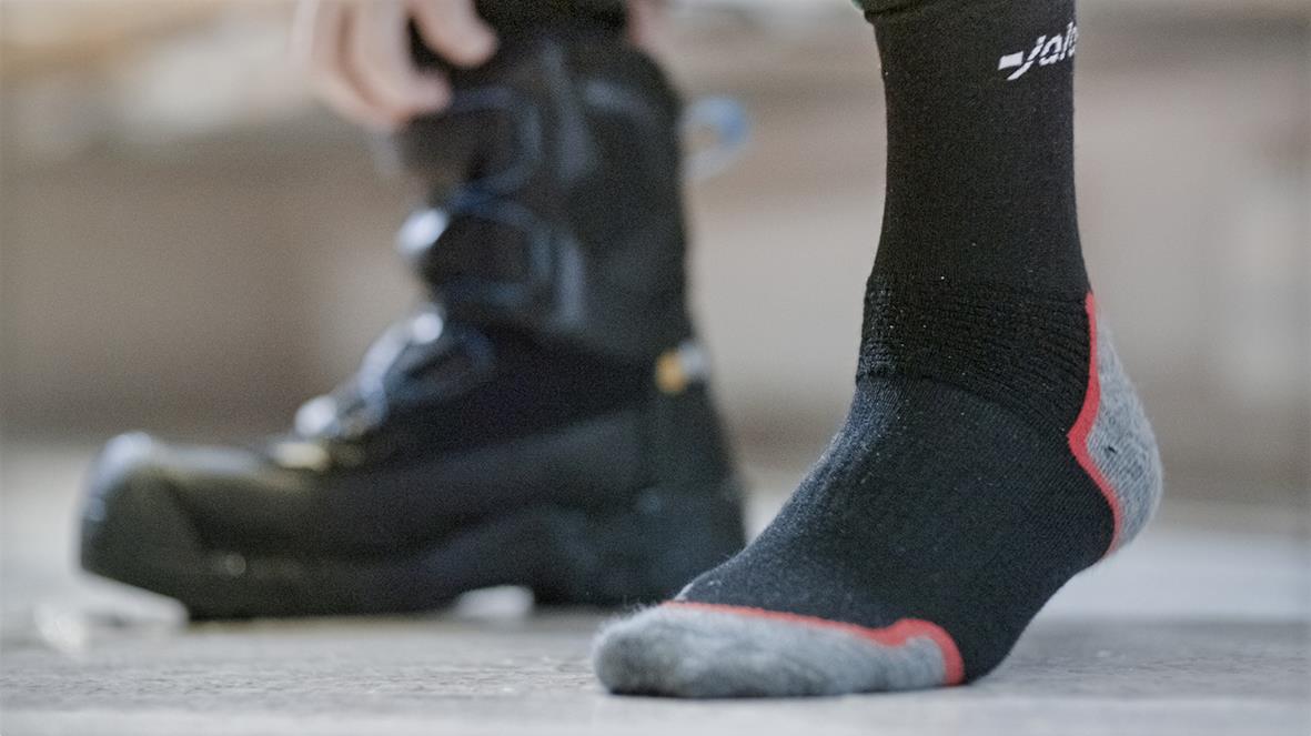 Svart strumpa Jalas 8223 för vandringsskor, storlek 36-38