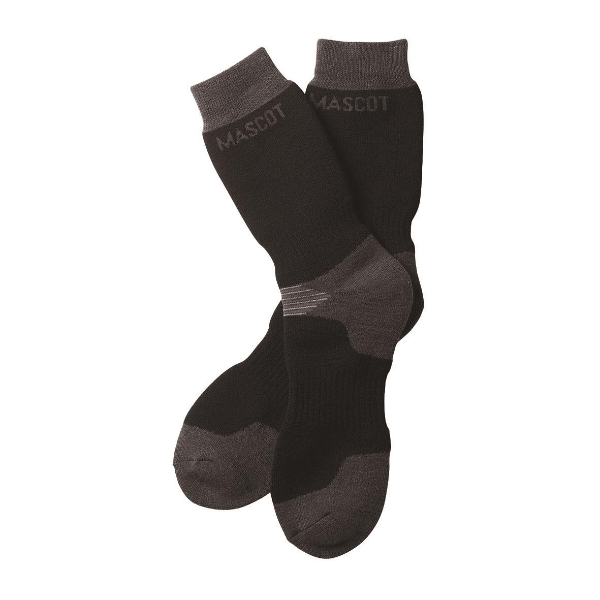 Svarta och mörkgrå strumpor från Mascot i storlek 39-43