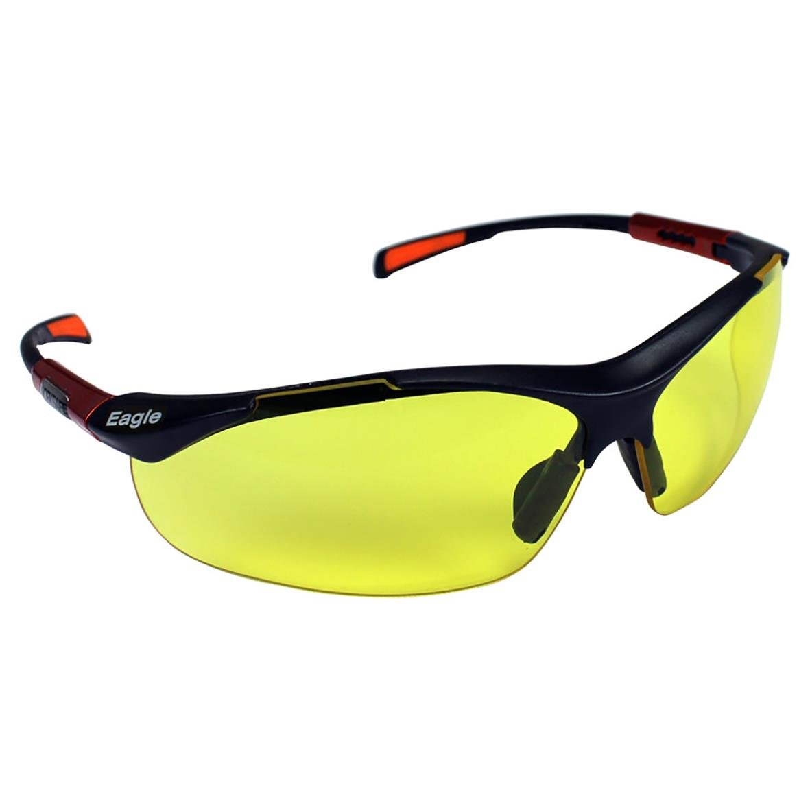 Skyddsglasögon Worksafe Eagle Gul med guldfärgade linser och svart-och röd ram