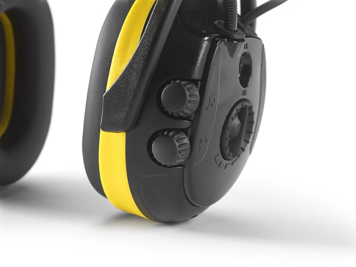 Hjälmkåpa Hellberg Secure 2C med AUX 3,5mm ljudingång och justerbara knappar