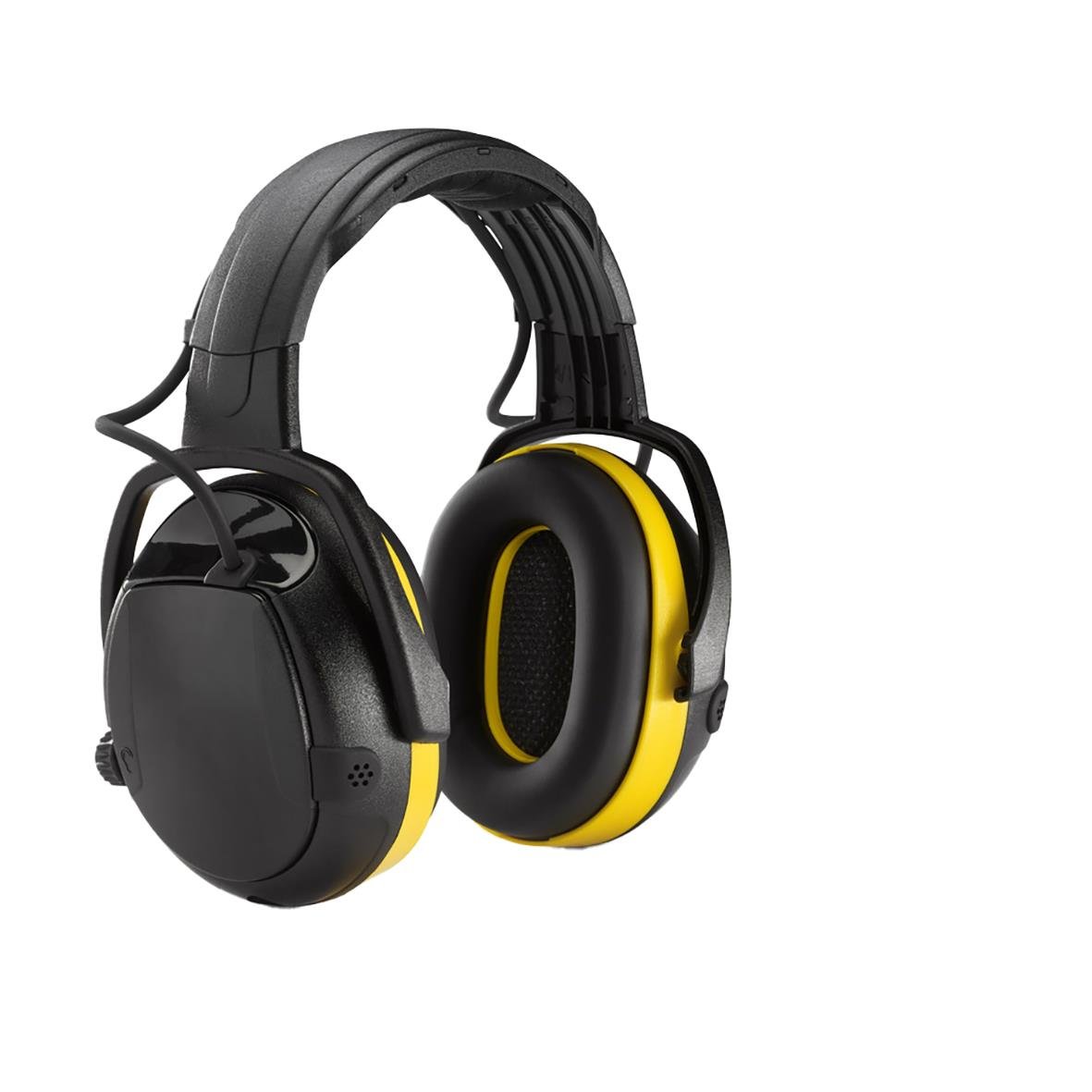 Hörselkåpa Hellberg Secure 2H Active med svart och gul design