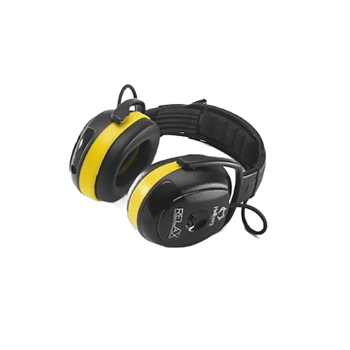 Hörselkåpa Hellberg Secure 2H Relax Bygel i svart och gult