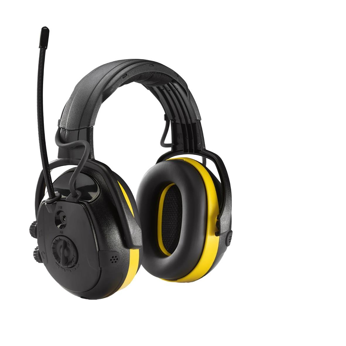 Hörselkåpa Hellberg Secure 2H React Bygel med svart och gul design