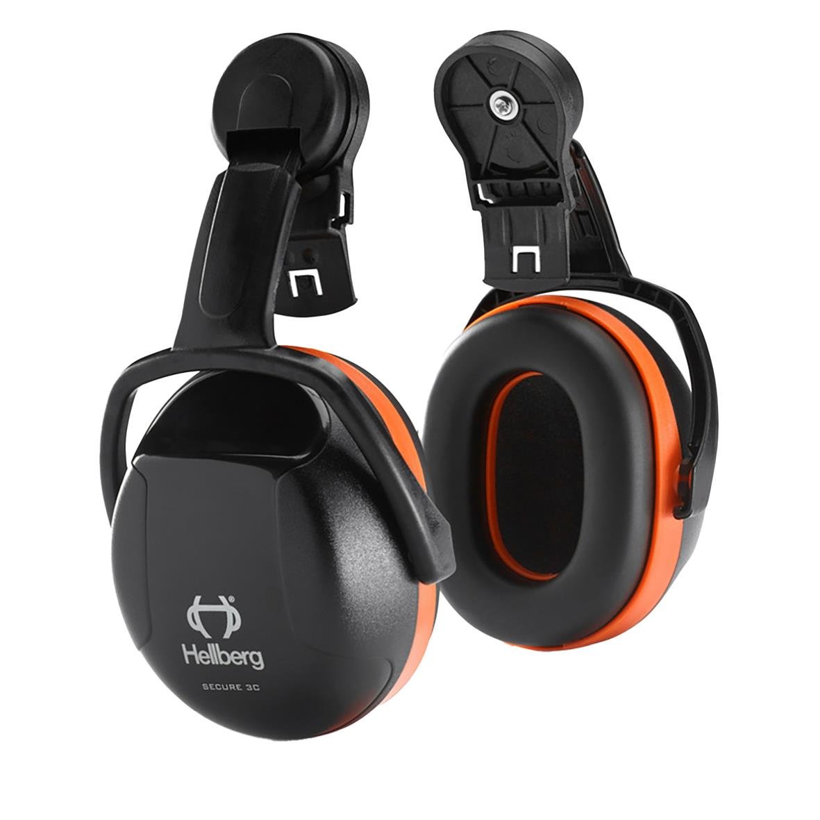 Hörselkåpa Hellberg Secure 3C Hjälmkåpa Svart/Orange