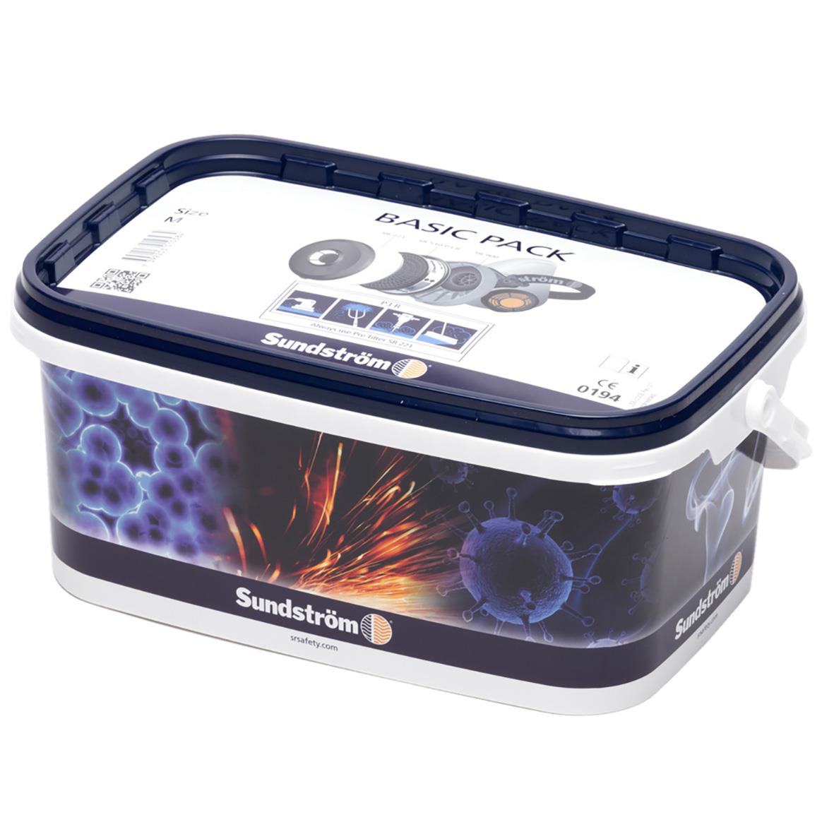 Halvmask Sundström SR 900 Basic Pack M/L i förvaringslåda med virus- och partikelfilter