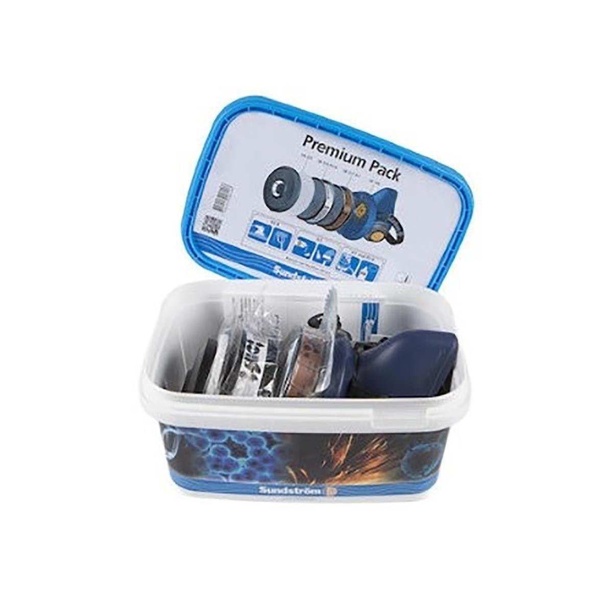 Halvmask Sundström SR 100 Premium Pack M/L i förvaringslåda