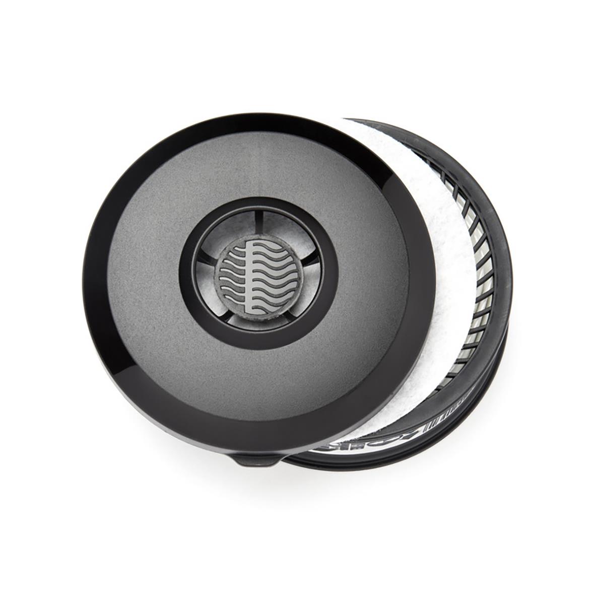 Förfilter Sundström SR, cirkulärt filter med ventilationsgaller och svart ytterkant