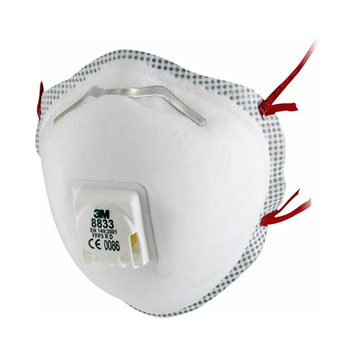 Halvmask 3M 8833F FFP3 R D-V M Ventil