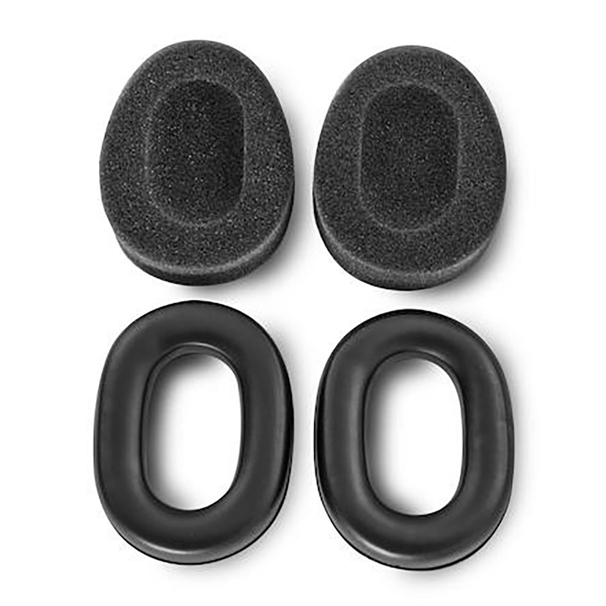 Två par hörselkåpor med skumgummi och plastmaterial för Kask SC1/SC2