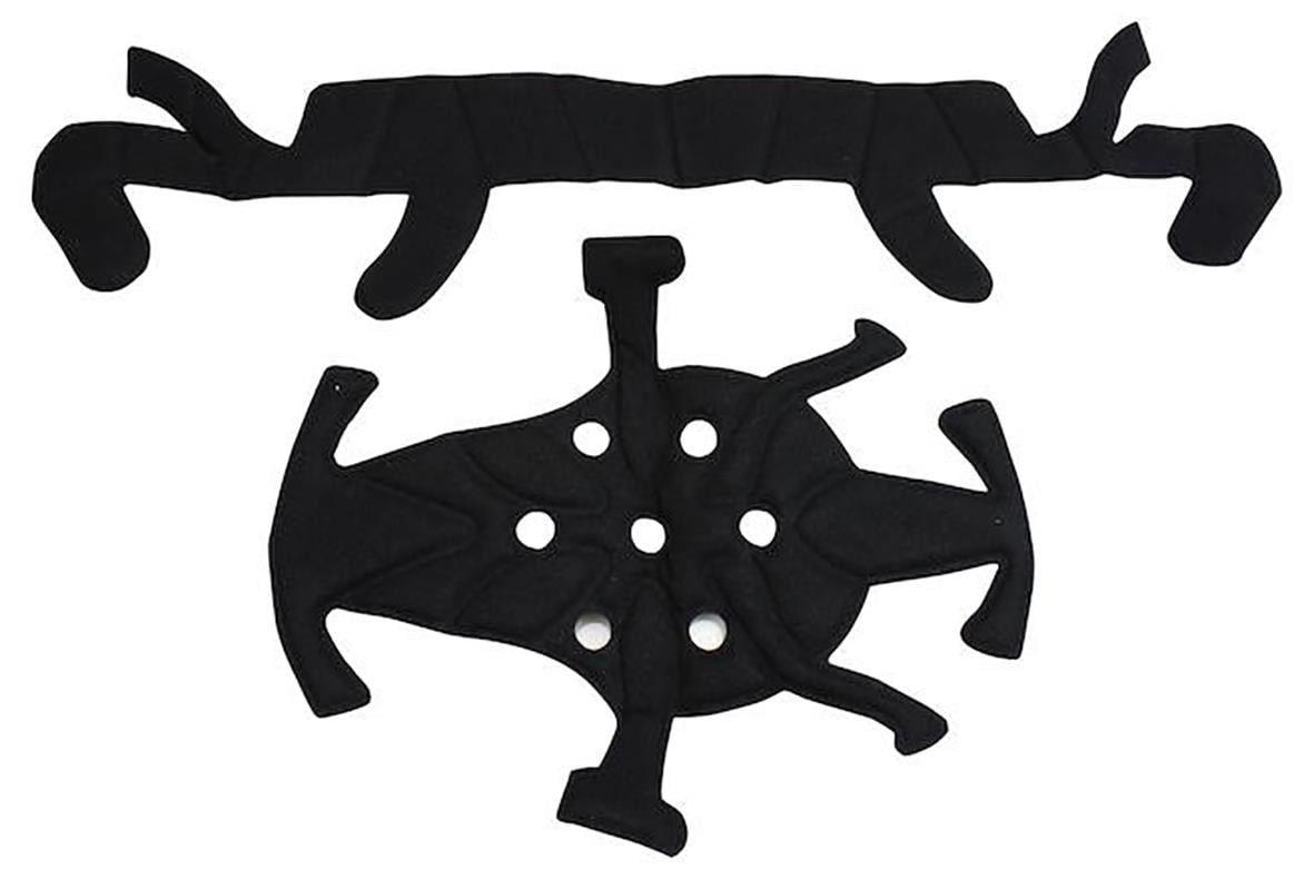 Hjälminredning Kask Superplasma i svart med flera fästen