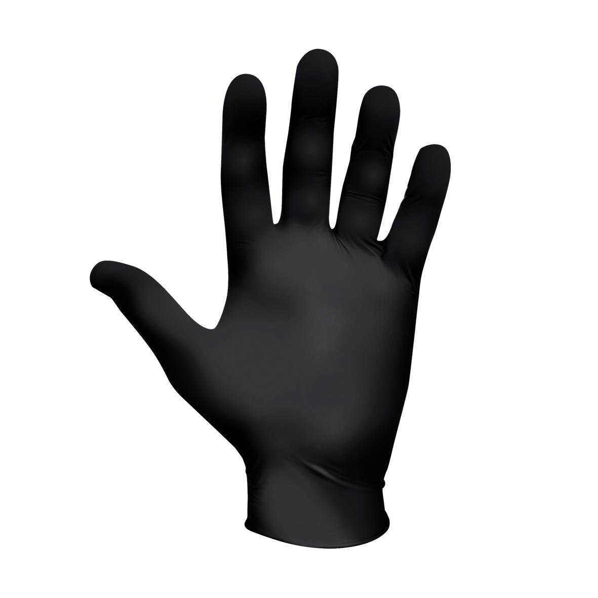 Svart nitrilhandske Showa 6112PF i storlek S