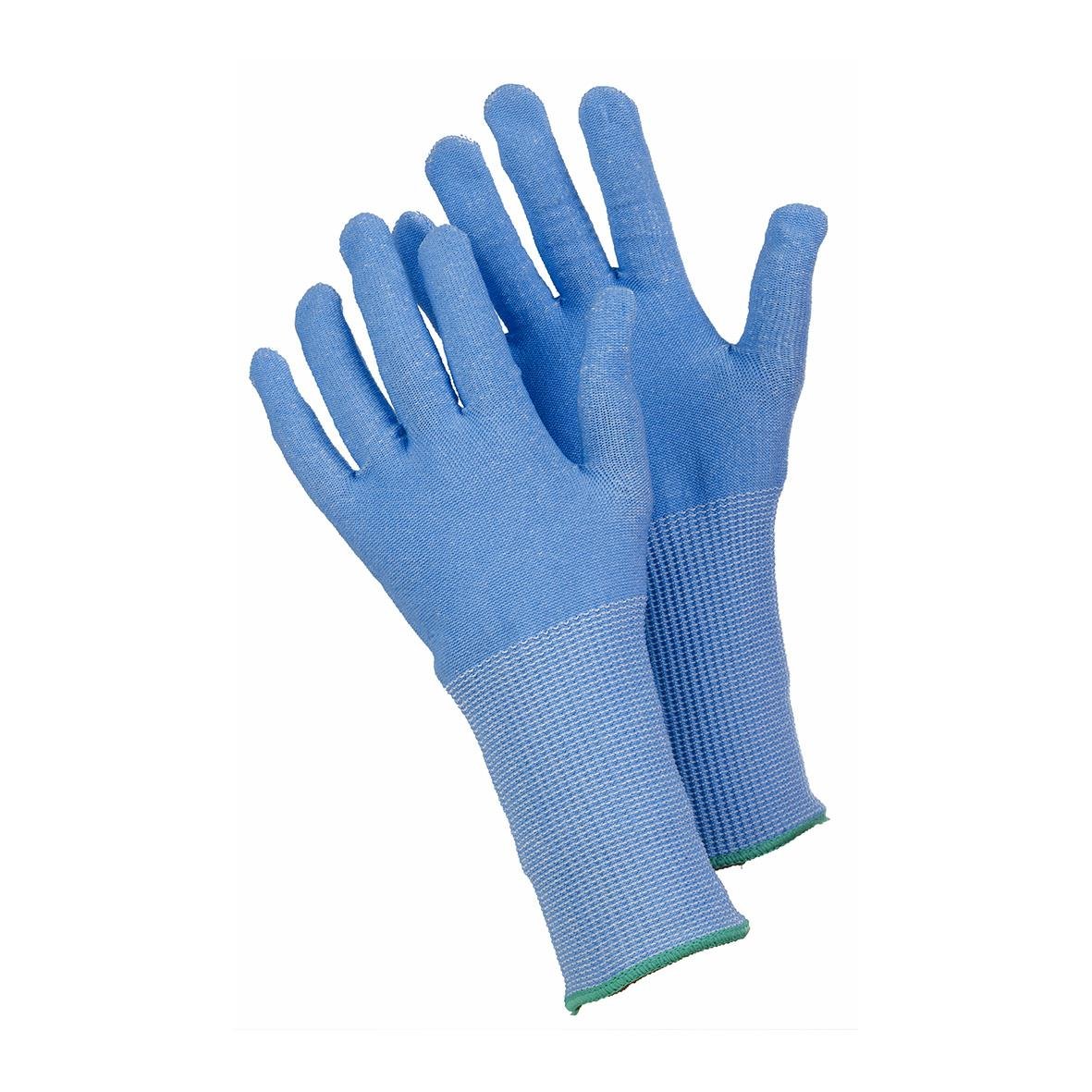 Blå skärskyddshandske Tegera 913 med elastisk handled, storlek 6