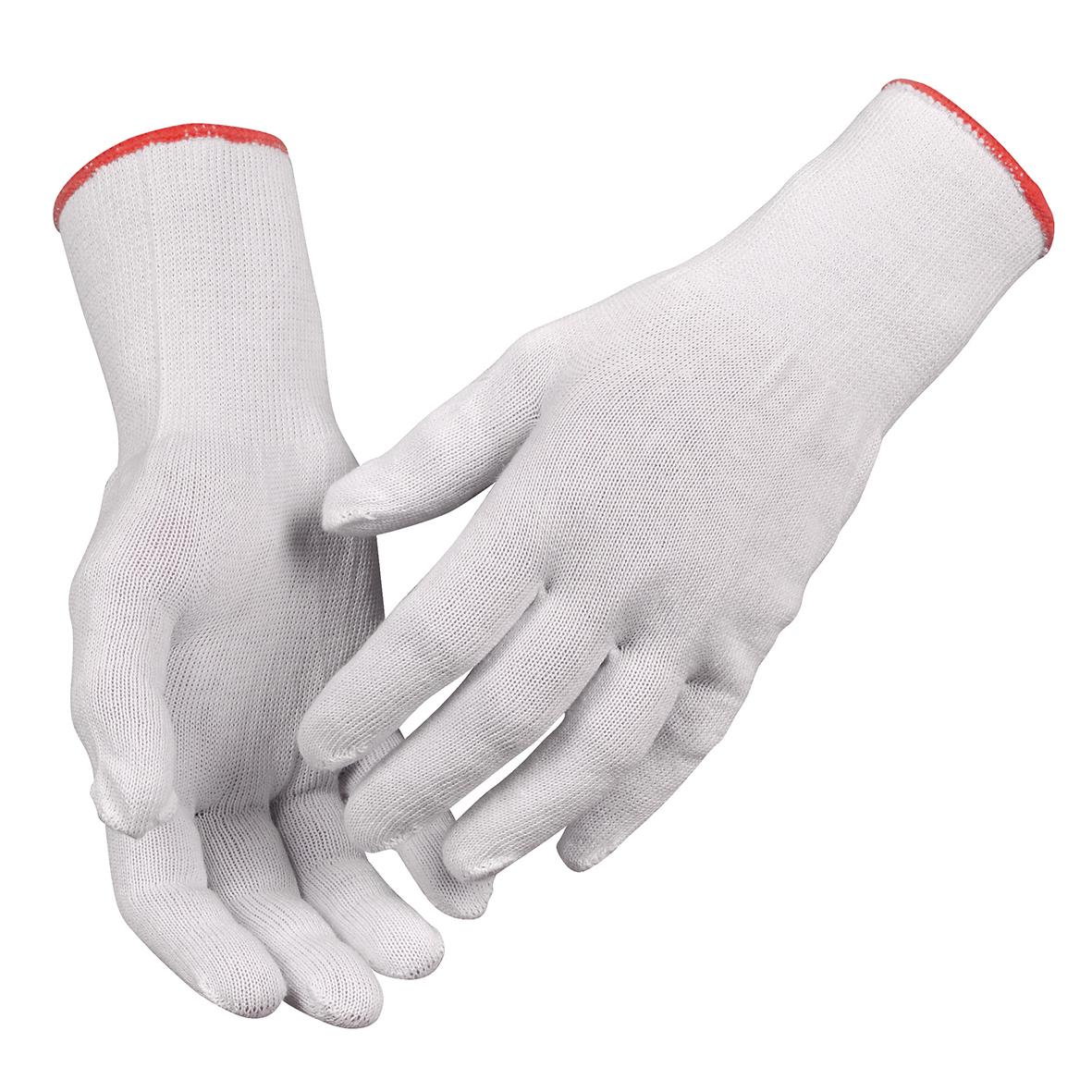 Vit bomullshandske Abena 230mm storlek S