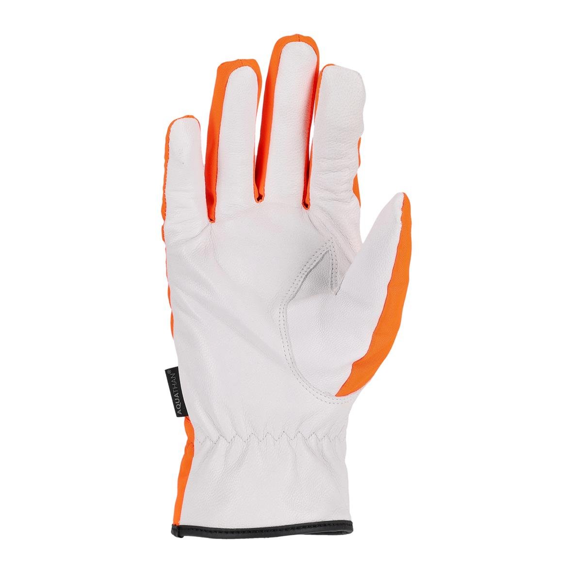 Vinterhandske Tegera 288 i vitt med orange detaljer