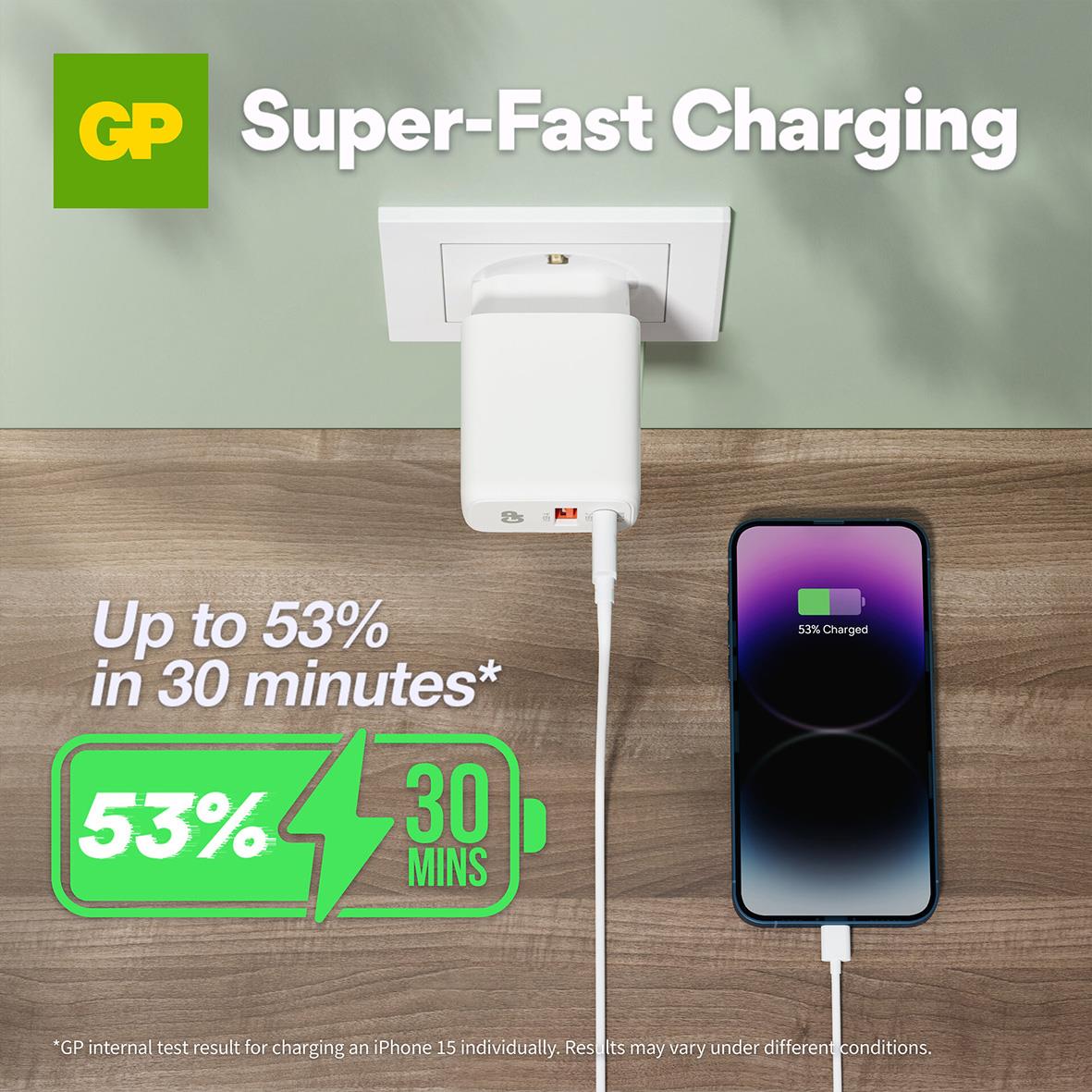 Väggladdare GP WM2B PD 20W USB-A + USB-C 95010017_9