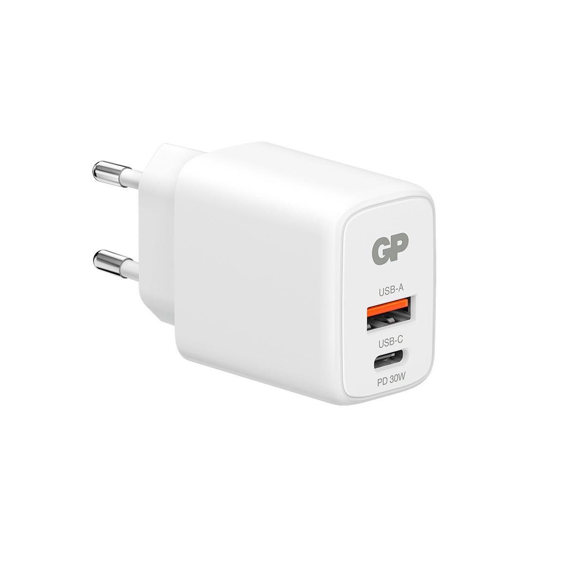 Väggladdare GP WM2E PD 30W med 2 USB-C och 1 USB-A-port