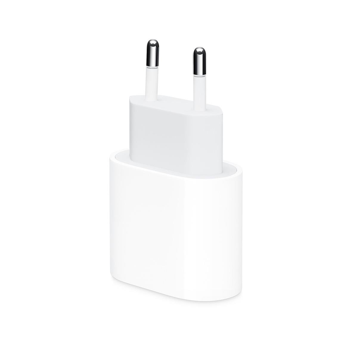 Väggladdare Apple USB-C 20W vit med två stift