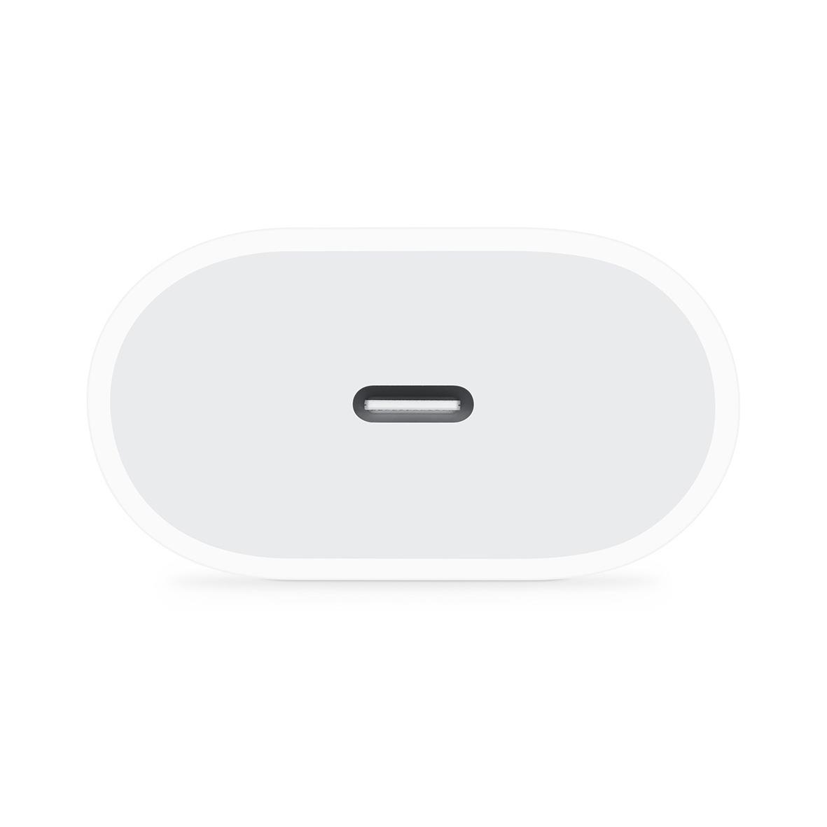 Väggladdare Apple USB-C 20W med oval form och USB-C-port