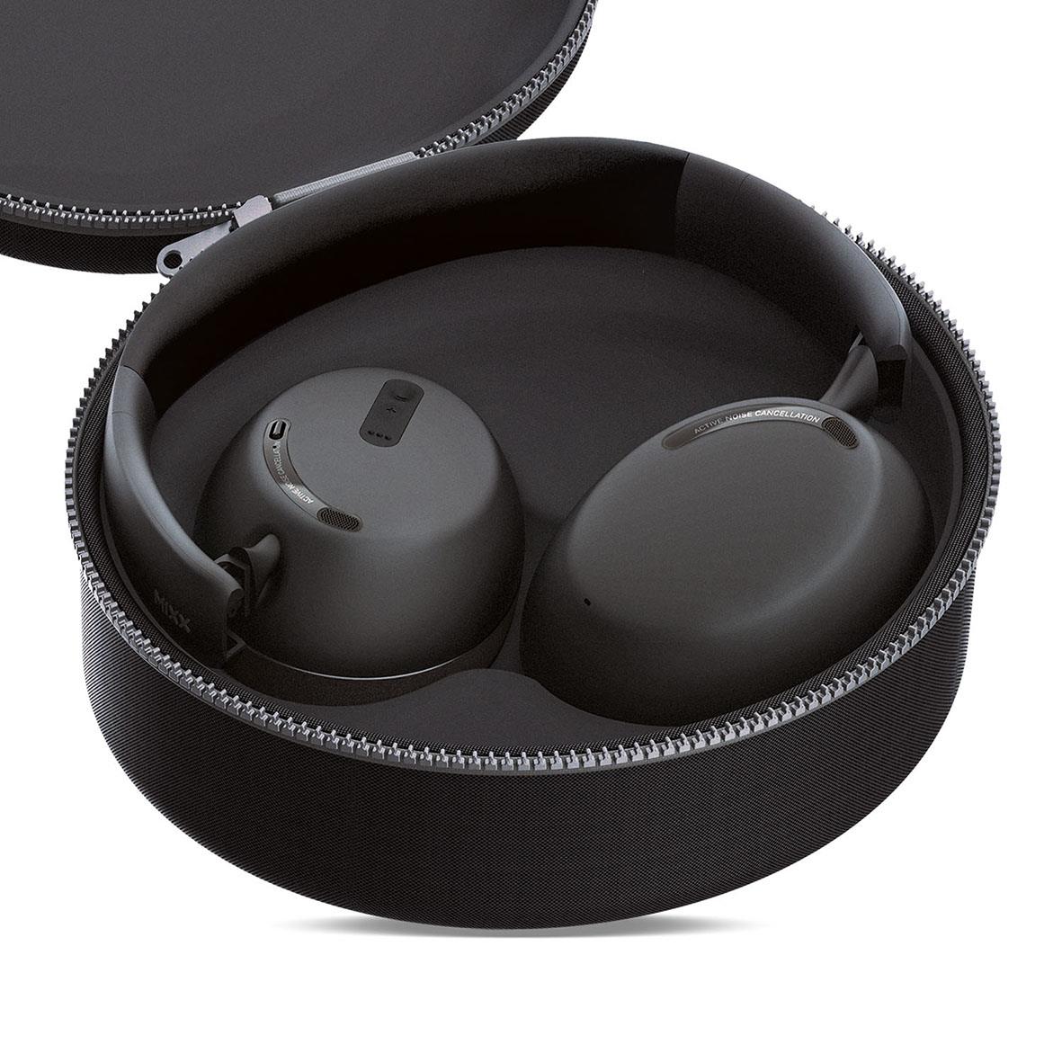 Hörlurar Mixx Over-Ear Trådlös StreamQ D3 ANC Svart i rund förvaringsväska