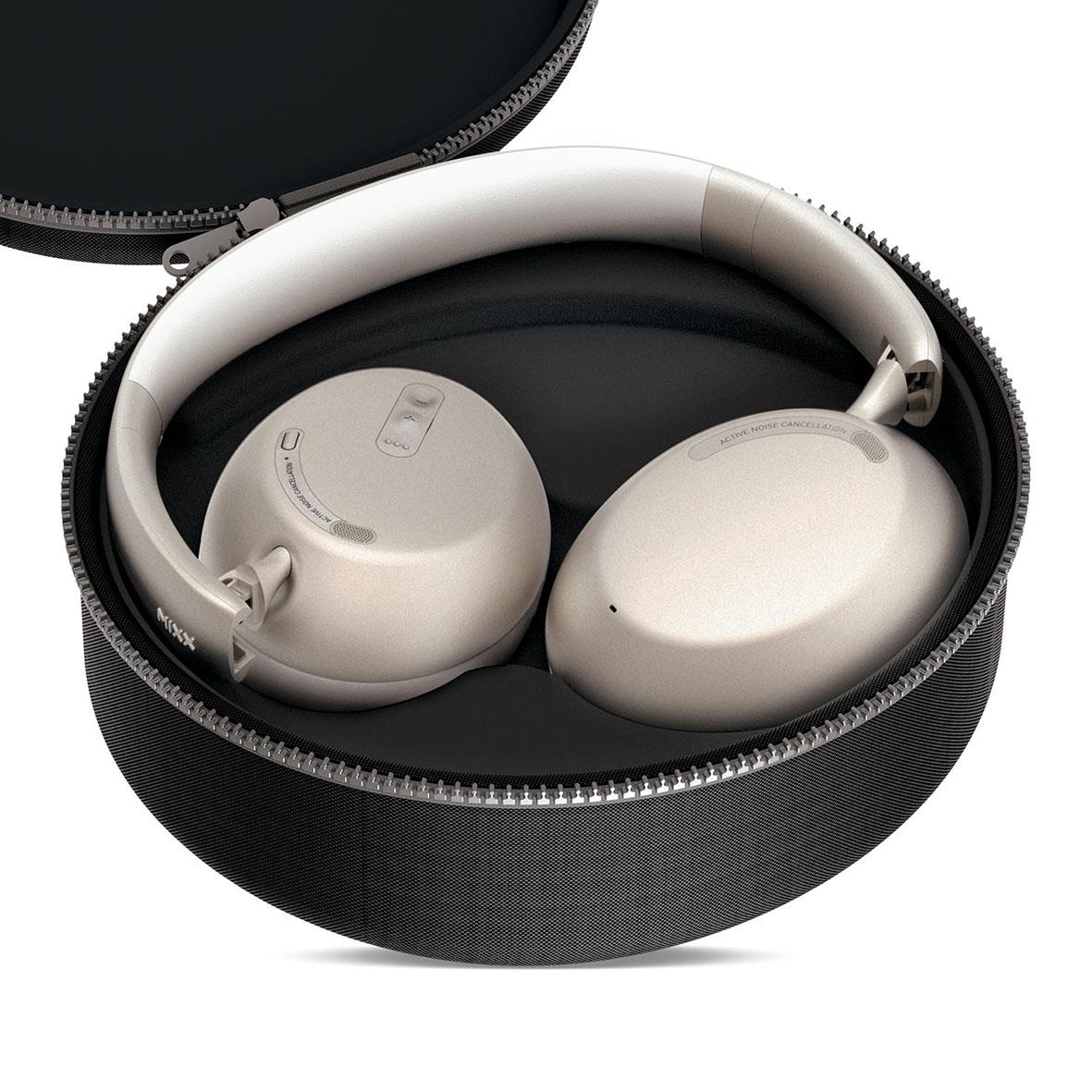 Hörlurar Mixx Over-Ear Trådlös StreamQ D3 ANC Sand i svart fodral