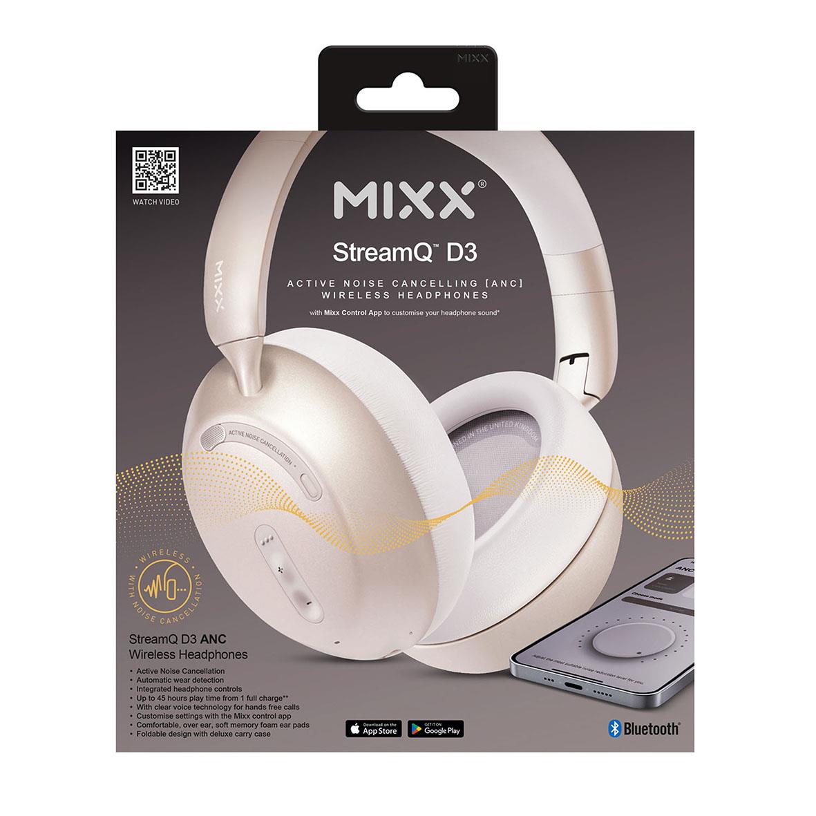 Hörlurar Mixx Over-Ear Trådlös StreamQ D3 ANC Sand
