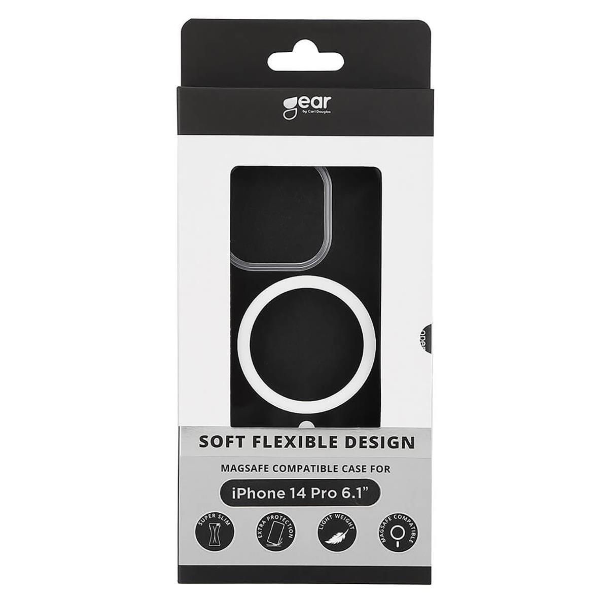 Transparent TPU mobilskal för iPhone 14 Pro Magseries med flexibel design