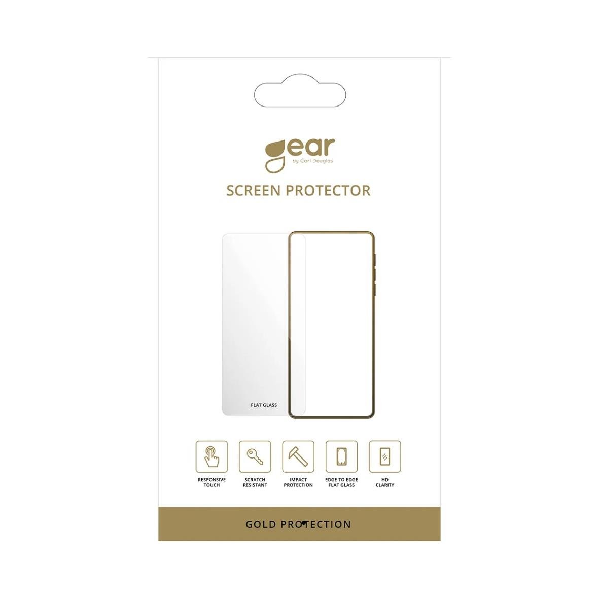 Skärmskydd för Samsung Galaxy S24 5G/S25 5G från Gear, skyddar skärmen mot repor och stötar