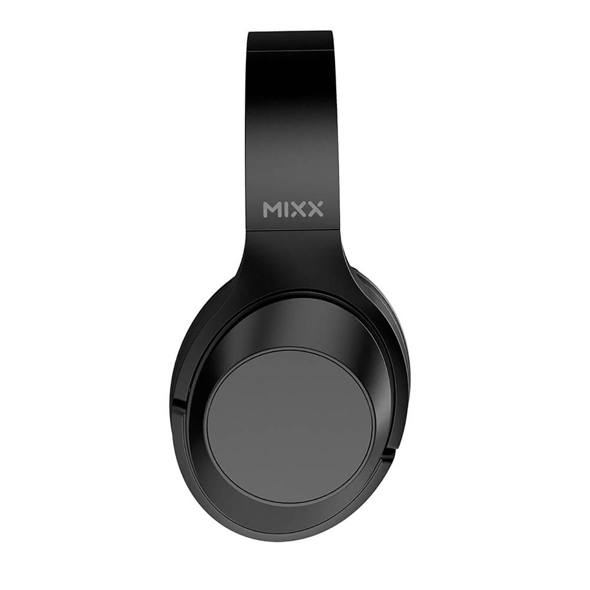 Svarta trådlösa Mixx Over-Ear hörlurar C1 sett ovanifrån
