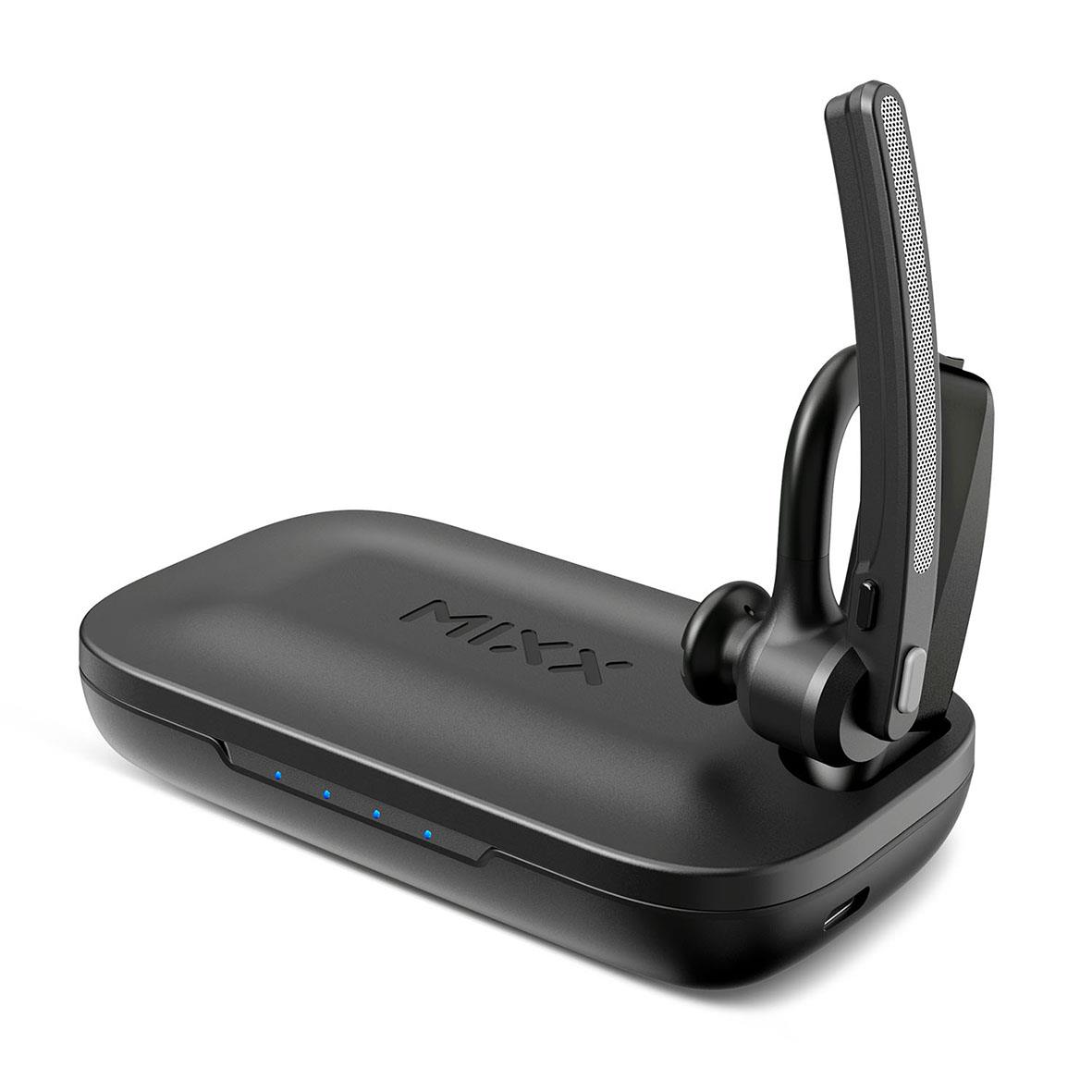 Headset Mixx Mono B10c med laddningsfodral och dongel för UC Teams
