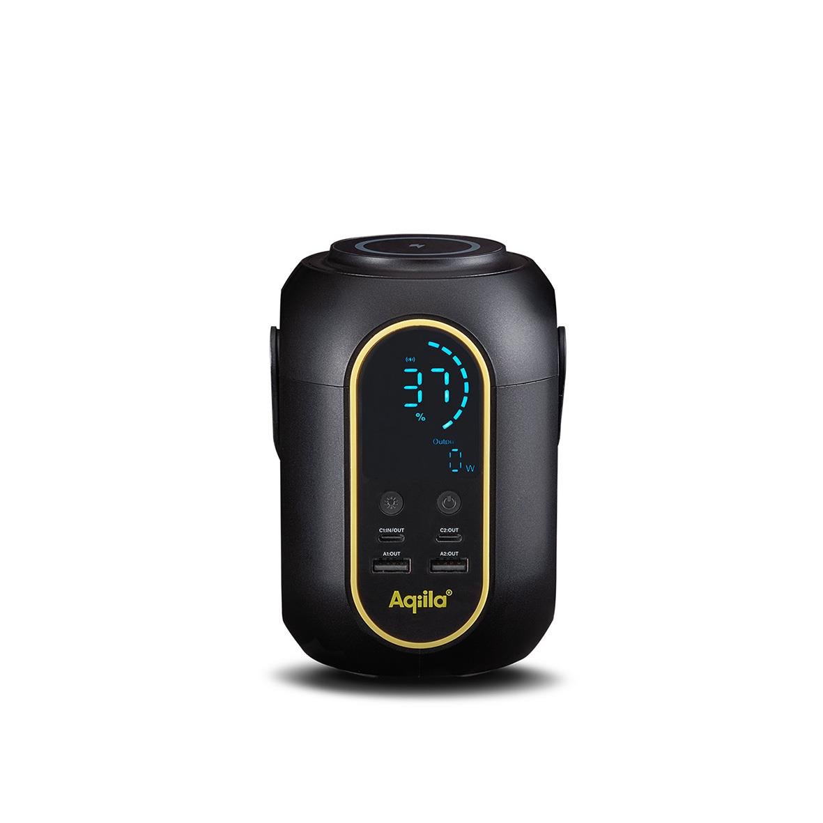 Powerstation Aqiila Powerbird S140 med digital display och flera portar