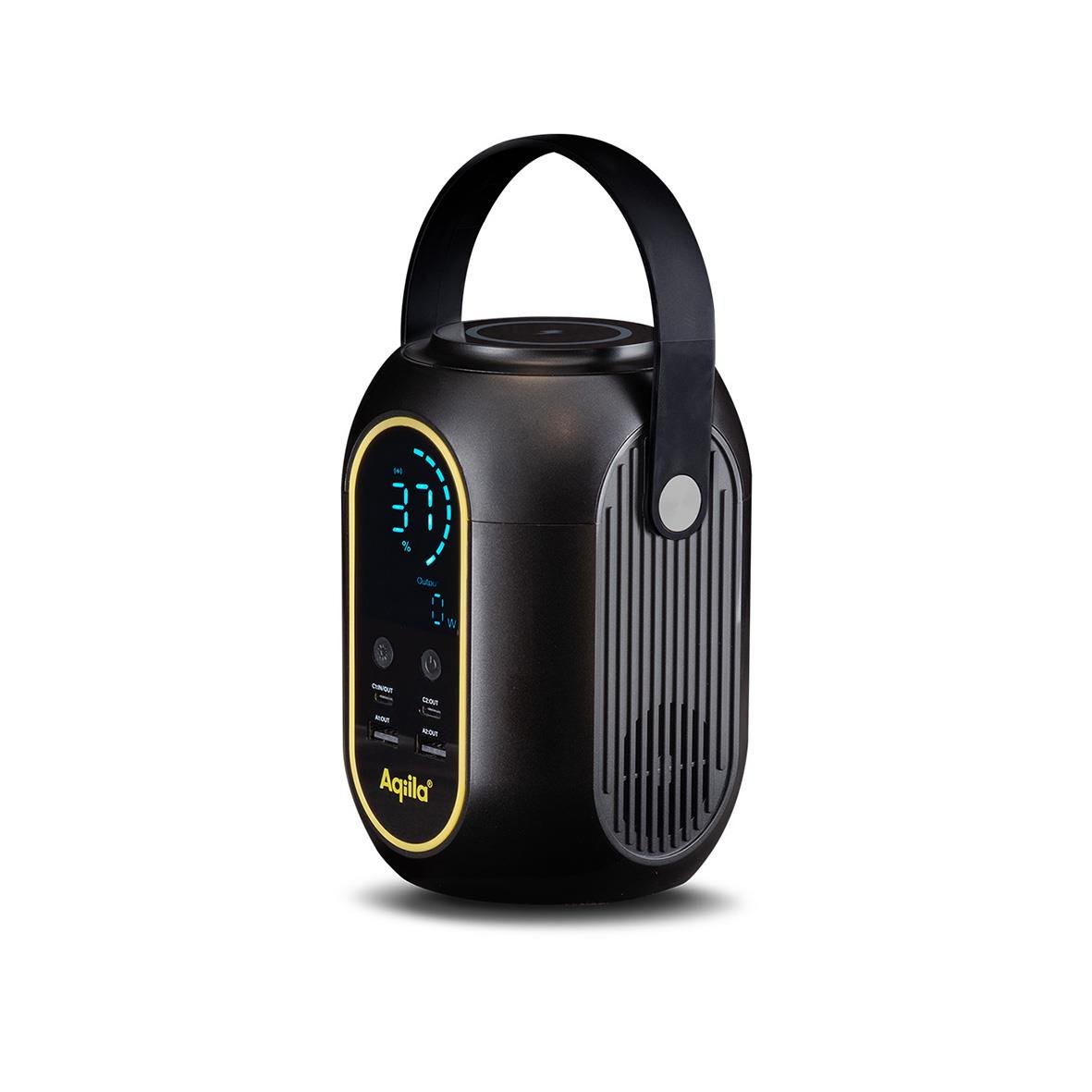 Powerstation Aqiila Powerbird S140 med digital display och handtag, 54000 mAh, 200Wh