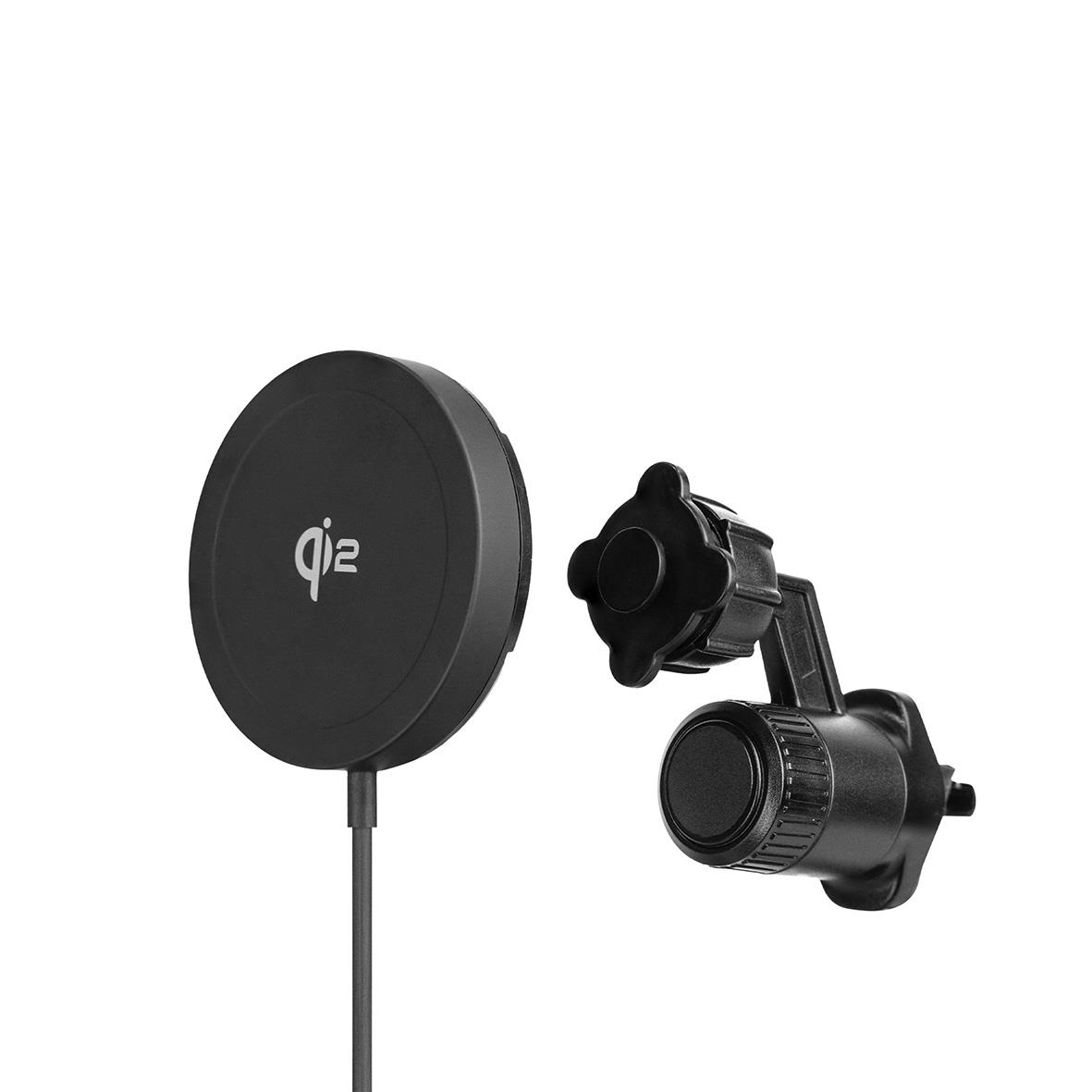 Trådlös mobilladdare Aqiila Qi2 15W med bilfäste
