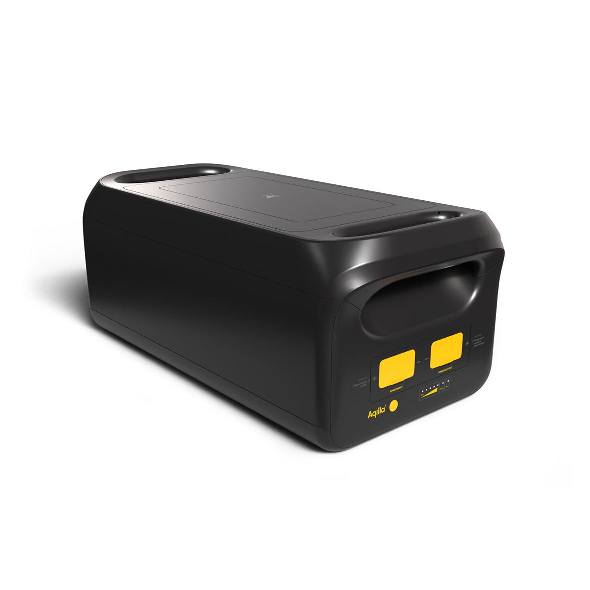 Powerstation Aqiila Powebird S2500V2 2500W i svart med gula knappar