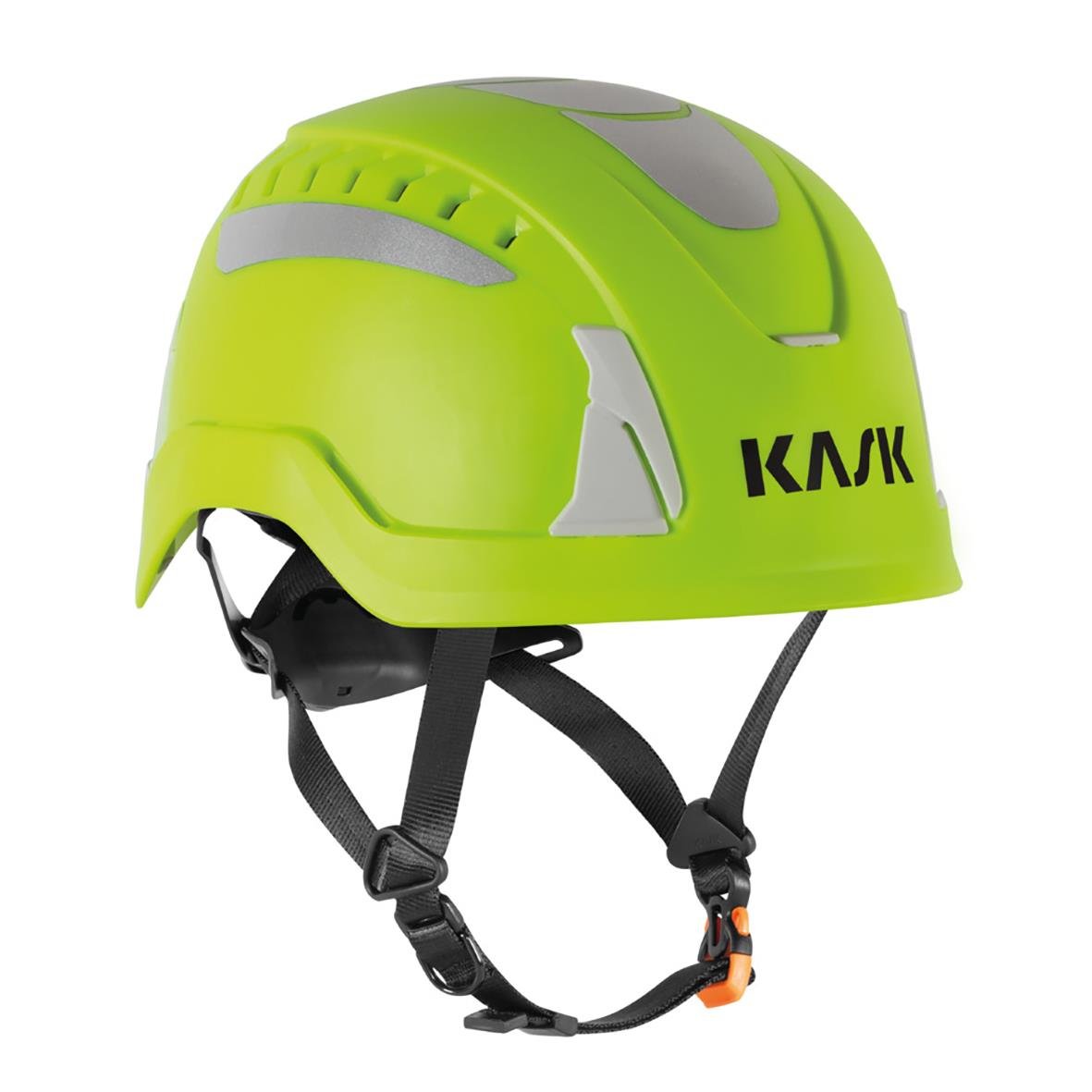 Skyddshjälm Kask Primero Air Hi-Viz Gul i ljusgrön färg med justerbar haka och ventiler