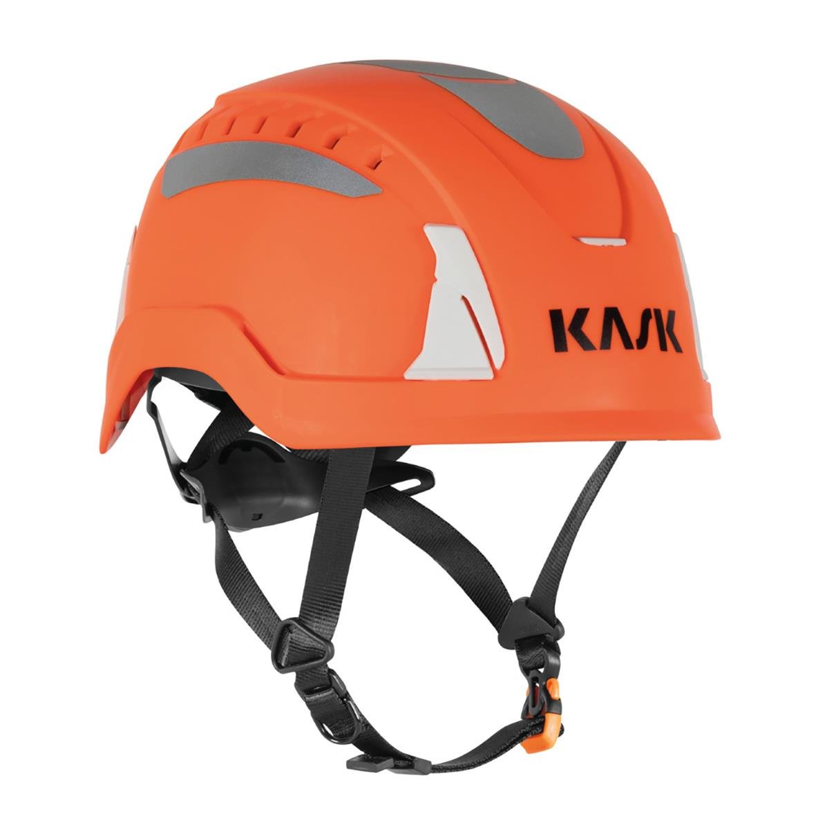Skyddshjälm Kask Primero Air Hi-Viz Orange med reflekterande detaljer och justerbart hakband