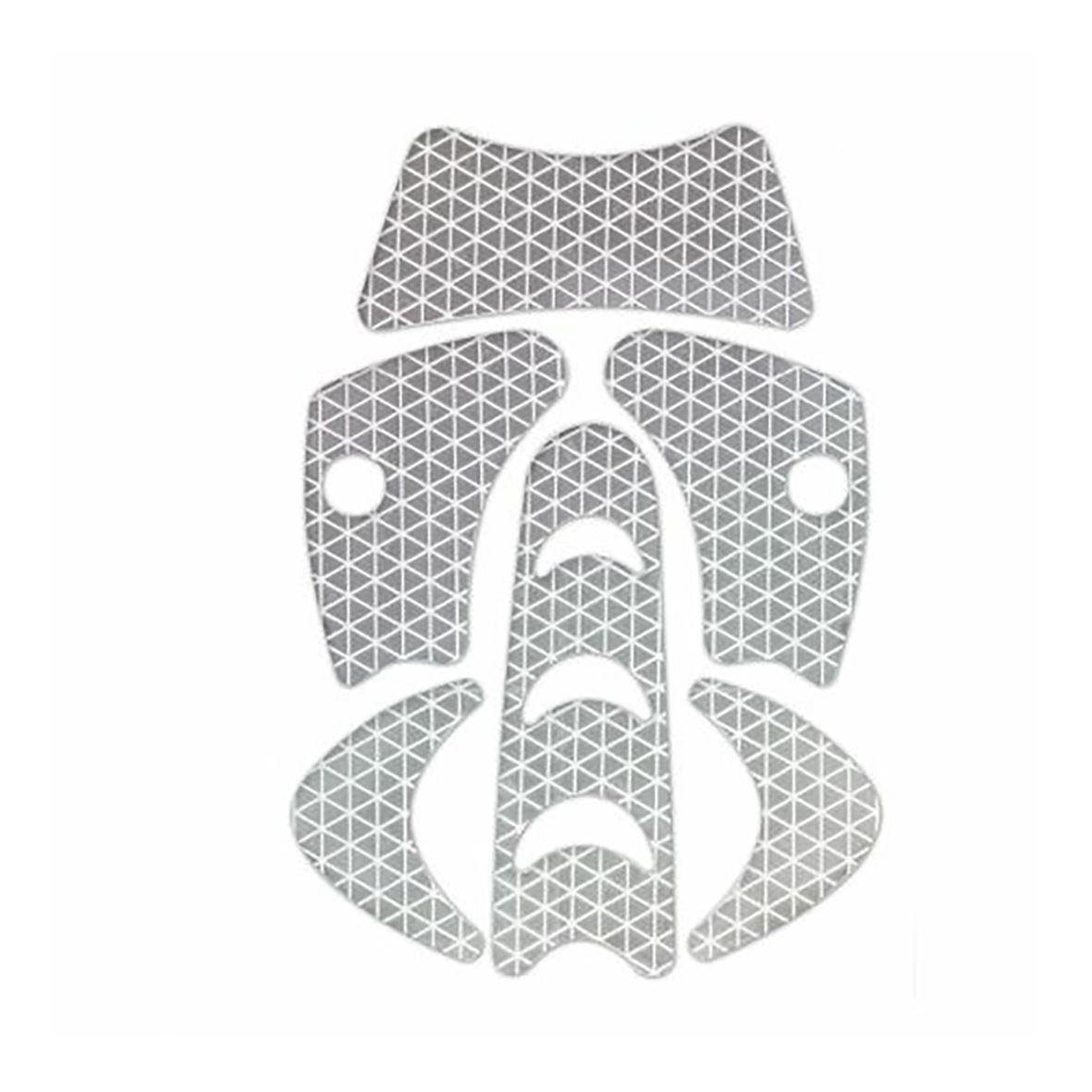 Reflexdekaler för Kask Plasma i en storlek, består av flera delar med reflexmönster