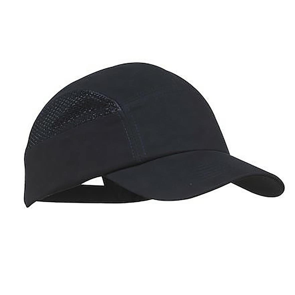 Svart marin keps med stötskydd Worksafe Air 70mm